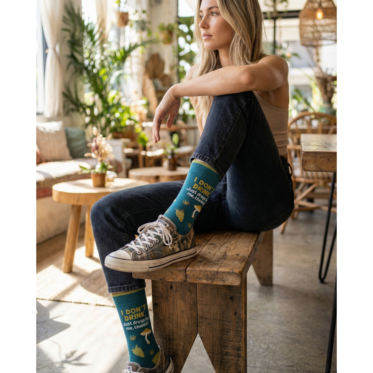 I Don't Drink, Just Drugs For Me Unisex Crew Socks