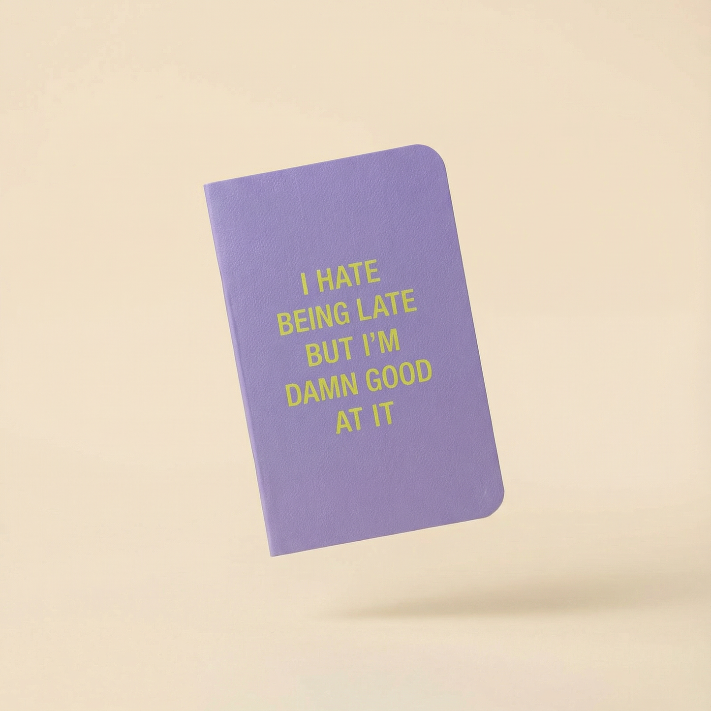 I Don't Procrastinate / I Hate Being Late Note Book Set in Yellow and Lilac