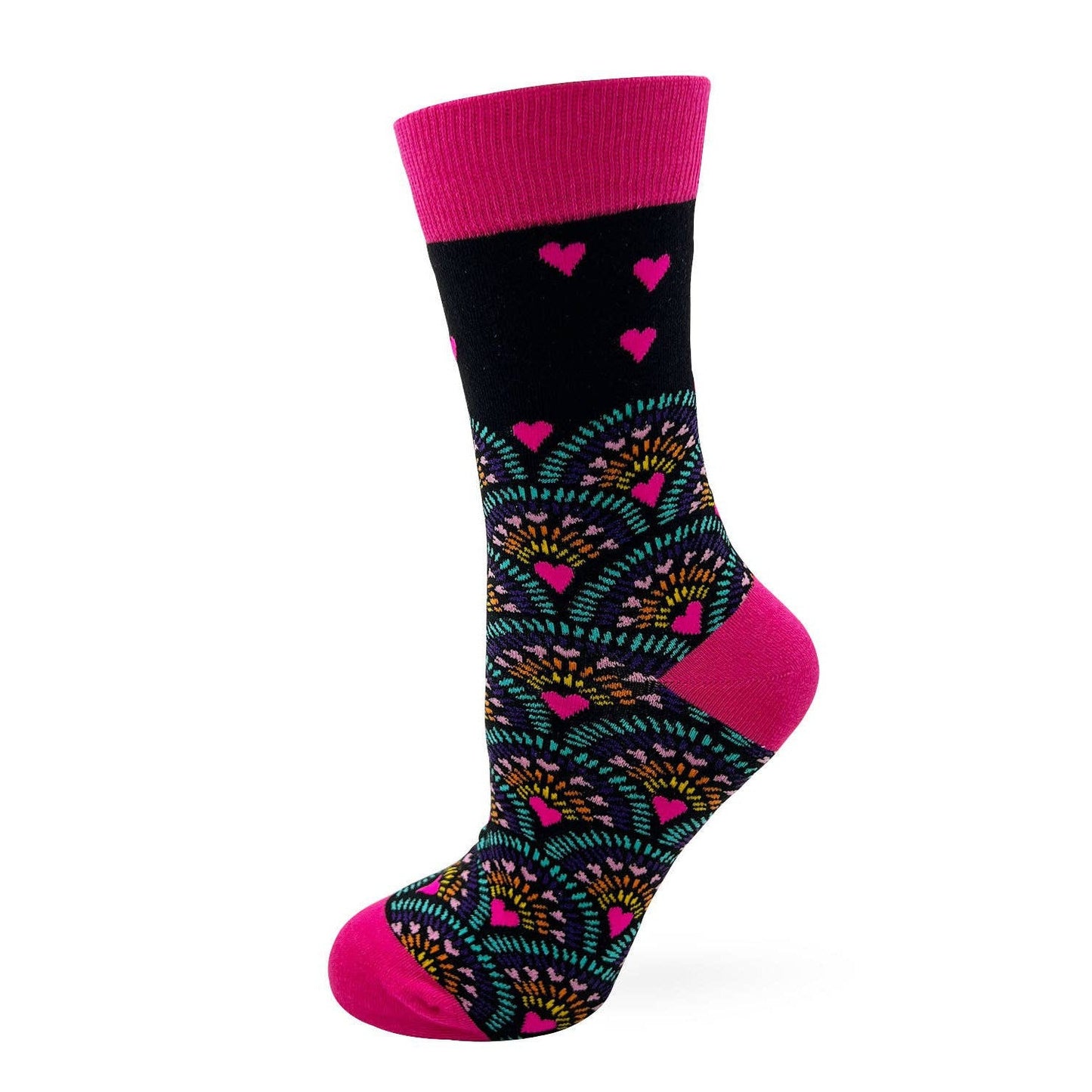 I Fucking Love You Women's Crew Socks | Hearts Design Ladies Novelty Socks