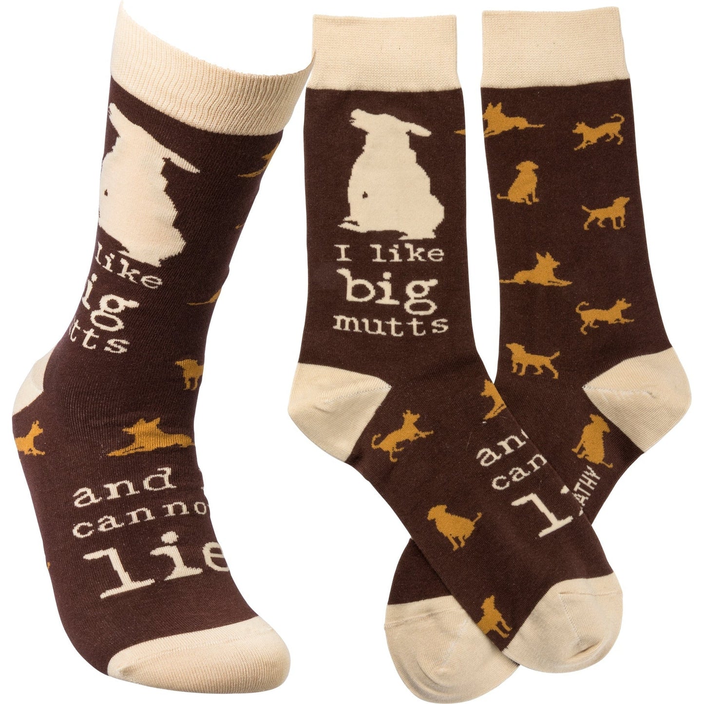 I Like Big Mutts and I Cannot Lie Funny Novelty Socks