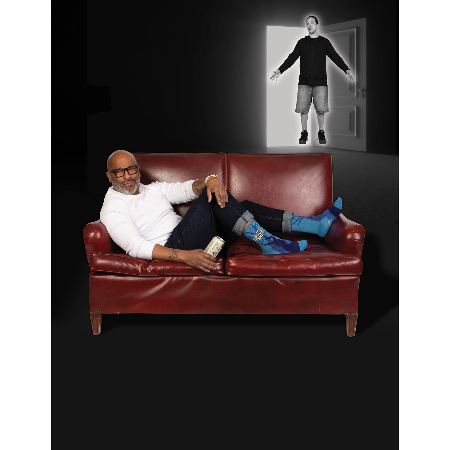 I Like Spooky Shit Men's Crew Socks | Novelty Socks | BlueQ at GetBullish