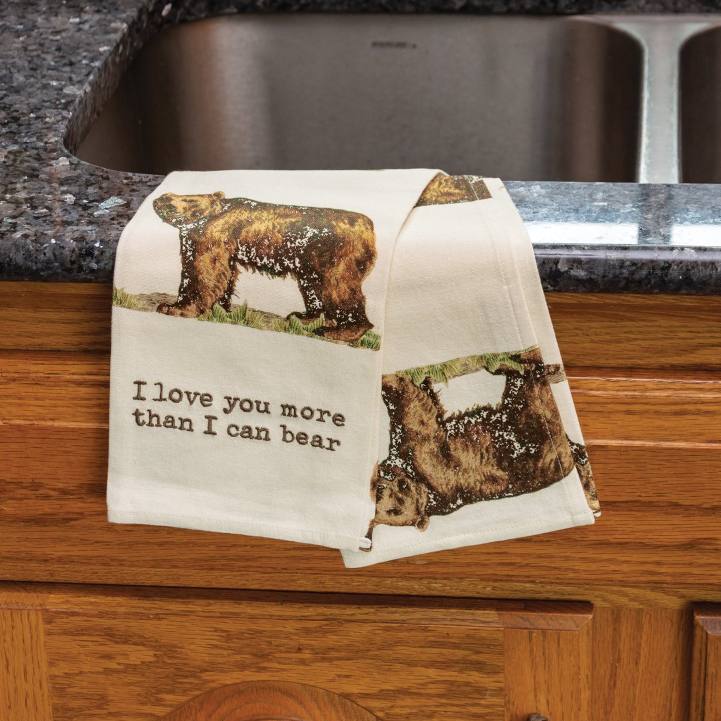 I Love You More Than I Can Bear Kitchen Towel | 18" x 28"