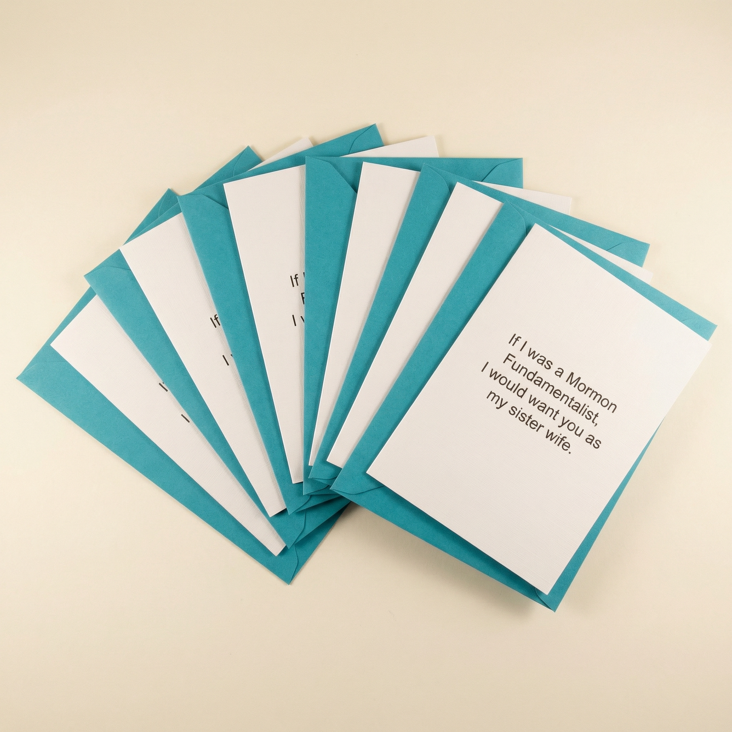 If I Was A Mormon Fundamentalist Greeting Card