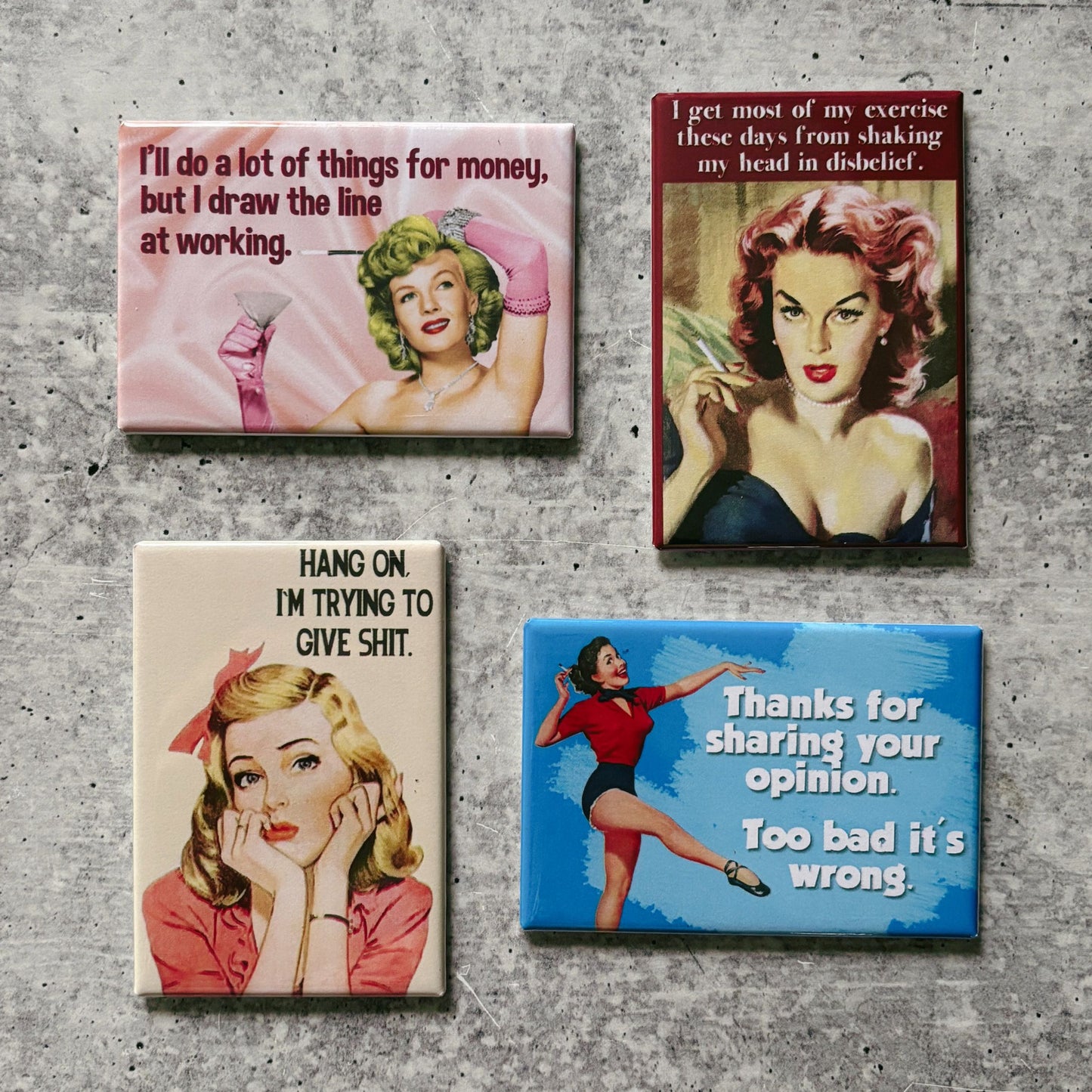 I’ll Do A Lot Of Things For Money Funny Refrigerator Magnet | Rectangular Magnetic Surface Decor | 2" x 3"
