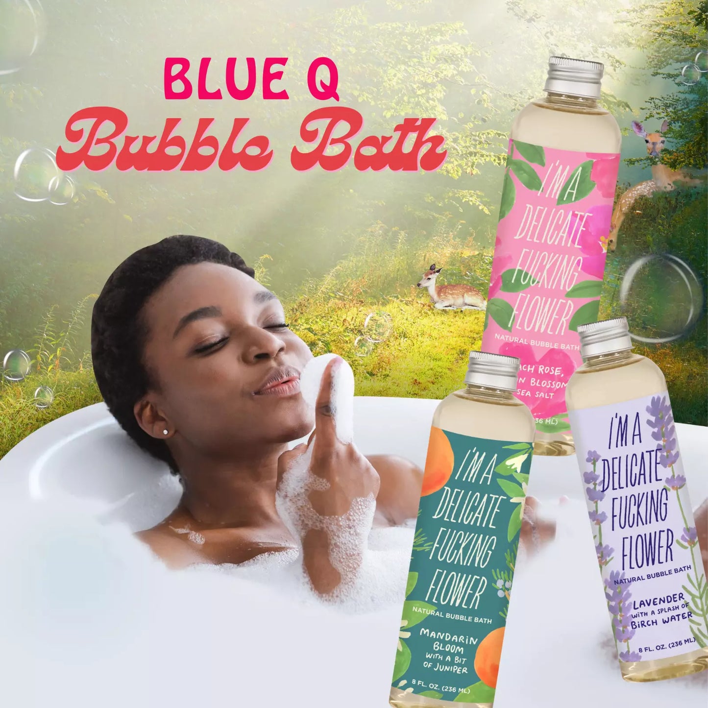 I'm A Delicate Fucking Flower Natural Bubble Bath | Infused with Beach Rose, Lemon Blossom and Sea Salt | BlueQ at GetBullish