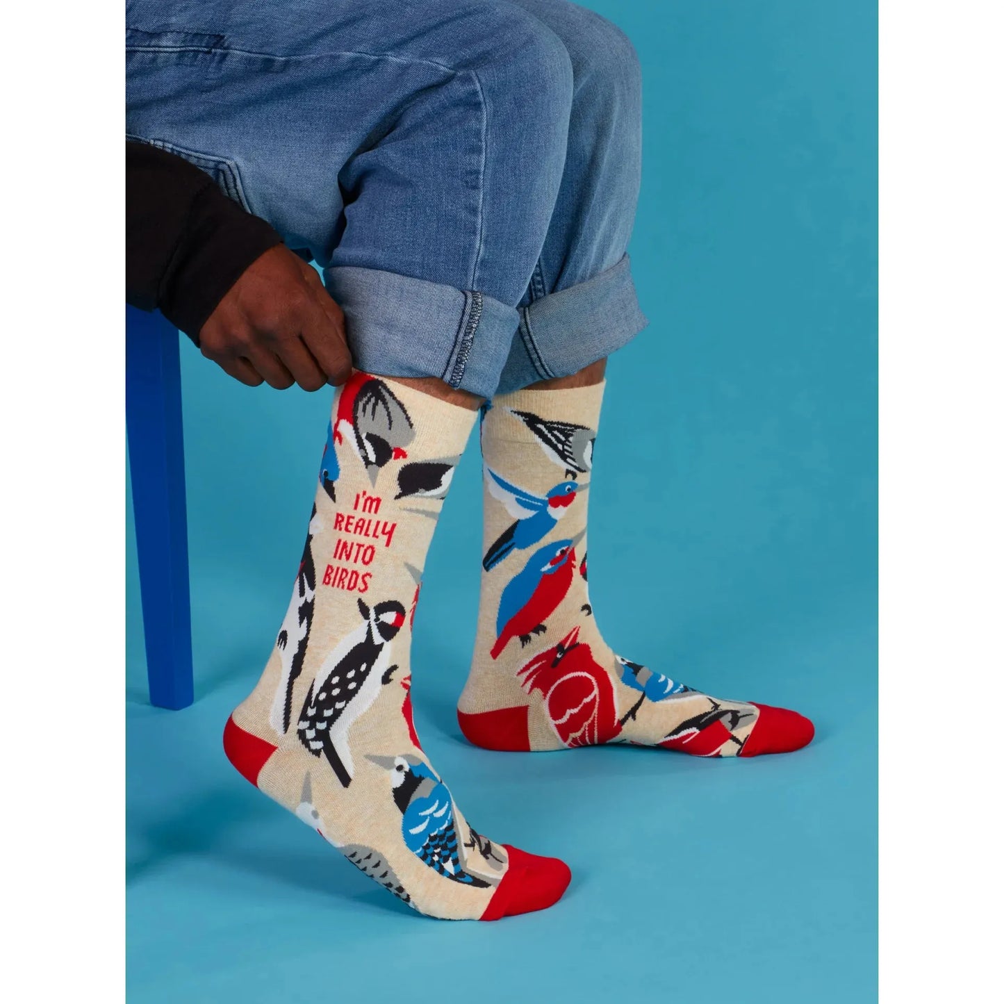 I'm Really Into Birds Men's Crew Socks | Novelty Socks | BlueQ at GetBullish