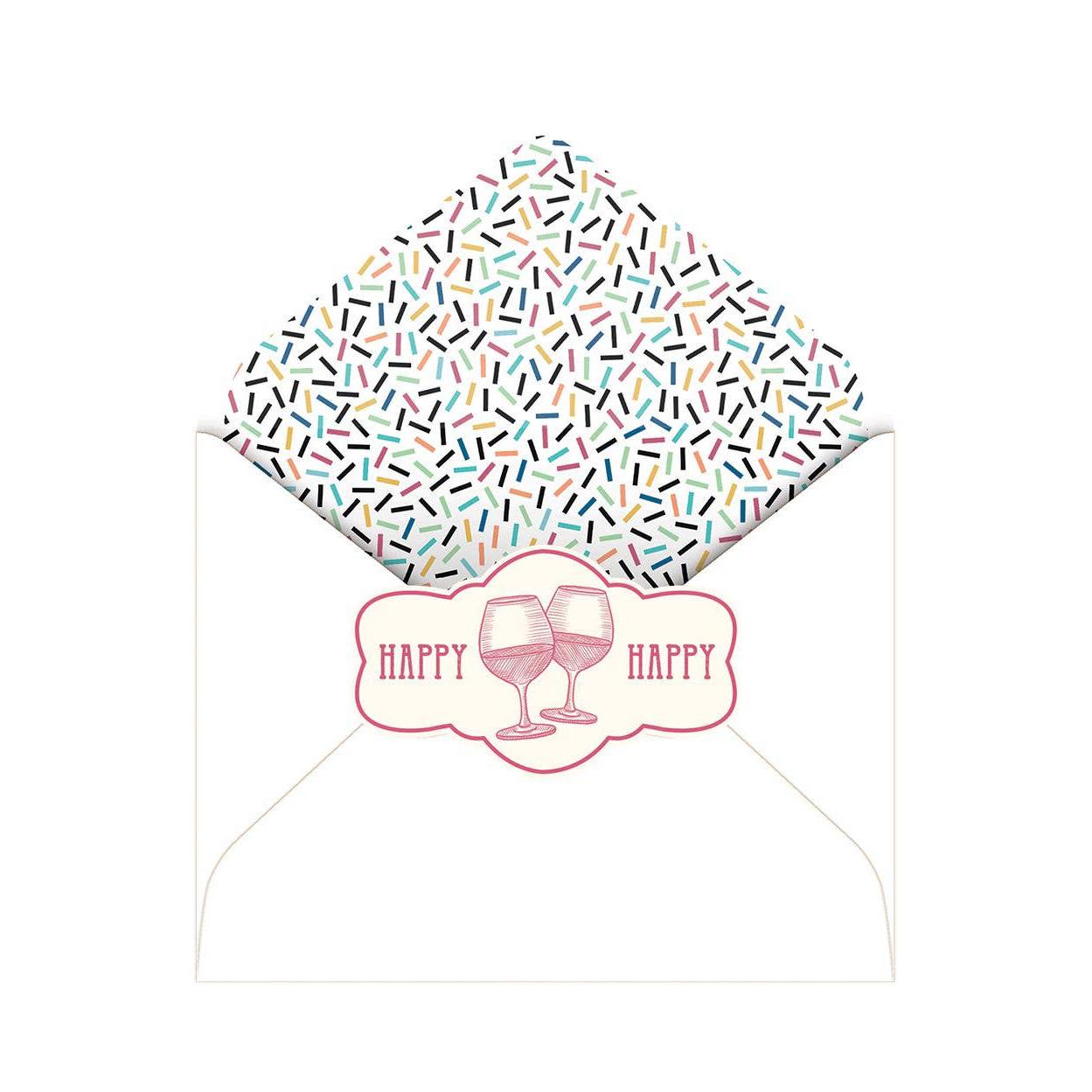 In Wine Years, You Just Got More Delicious Wine Barrel Deluxe Note Card