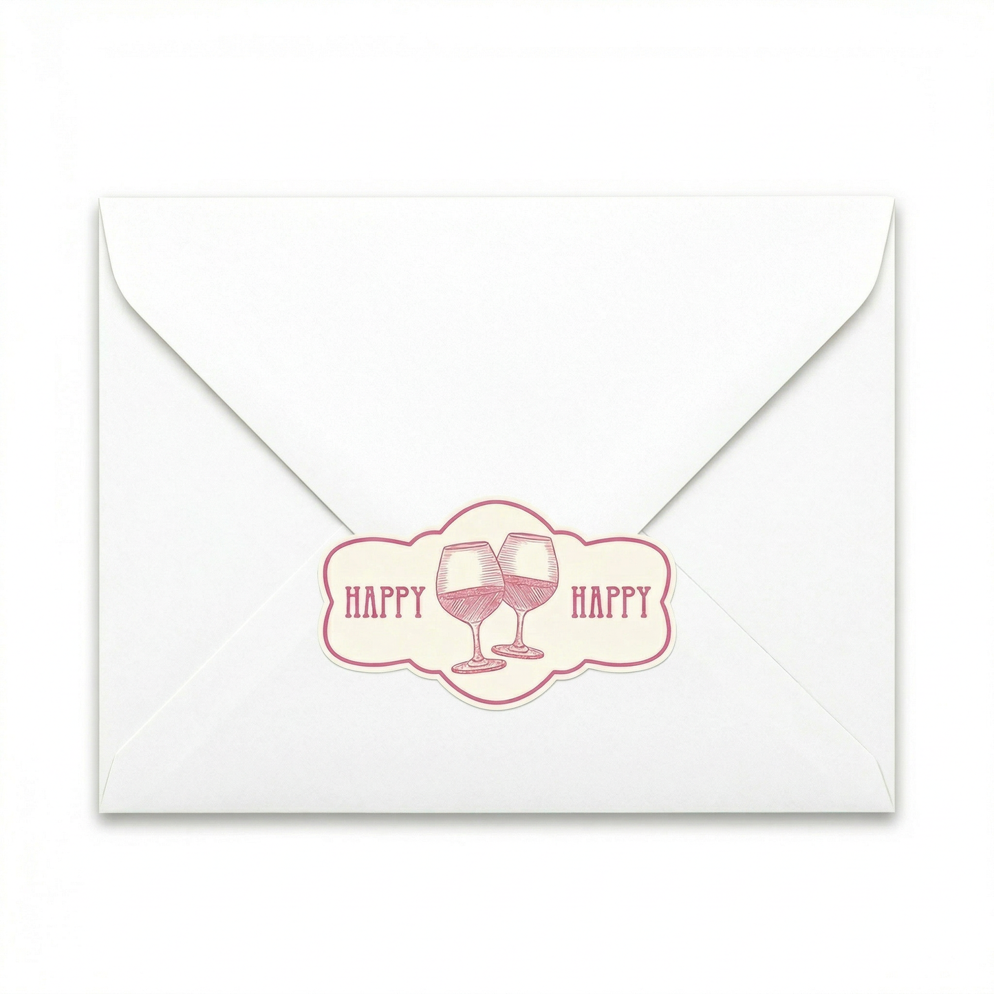 In Wine Years, You Just Got More Delicious Wine Barrel Deluxe Note Card with Sticker
