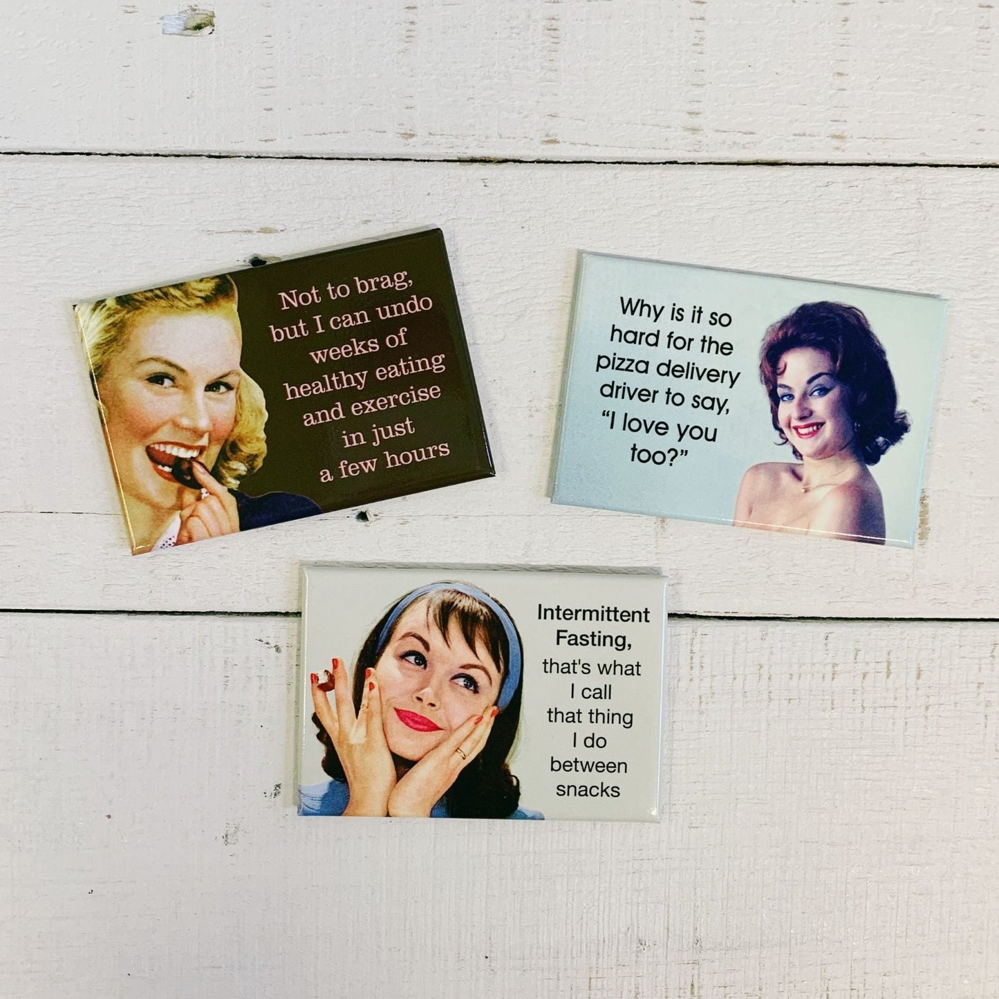 Intermittent Fasting, That's What I Call That Thing I Do Between Snacks Magnet | Funny Refrigerator Magnet | 3" x 2"