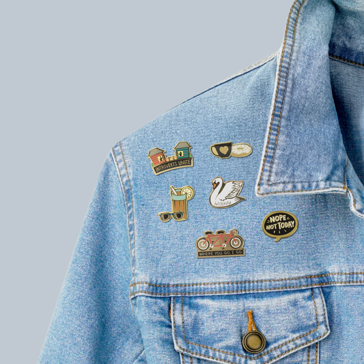 Raised On Sweet Tea & Sunshine Enamel Pin