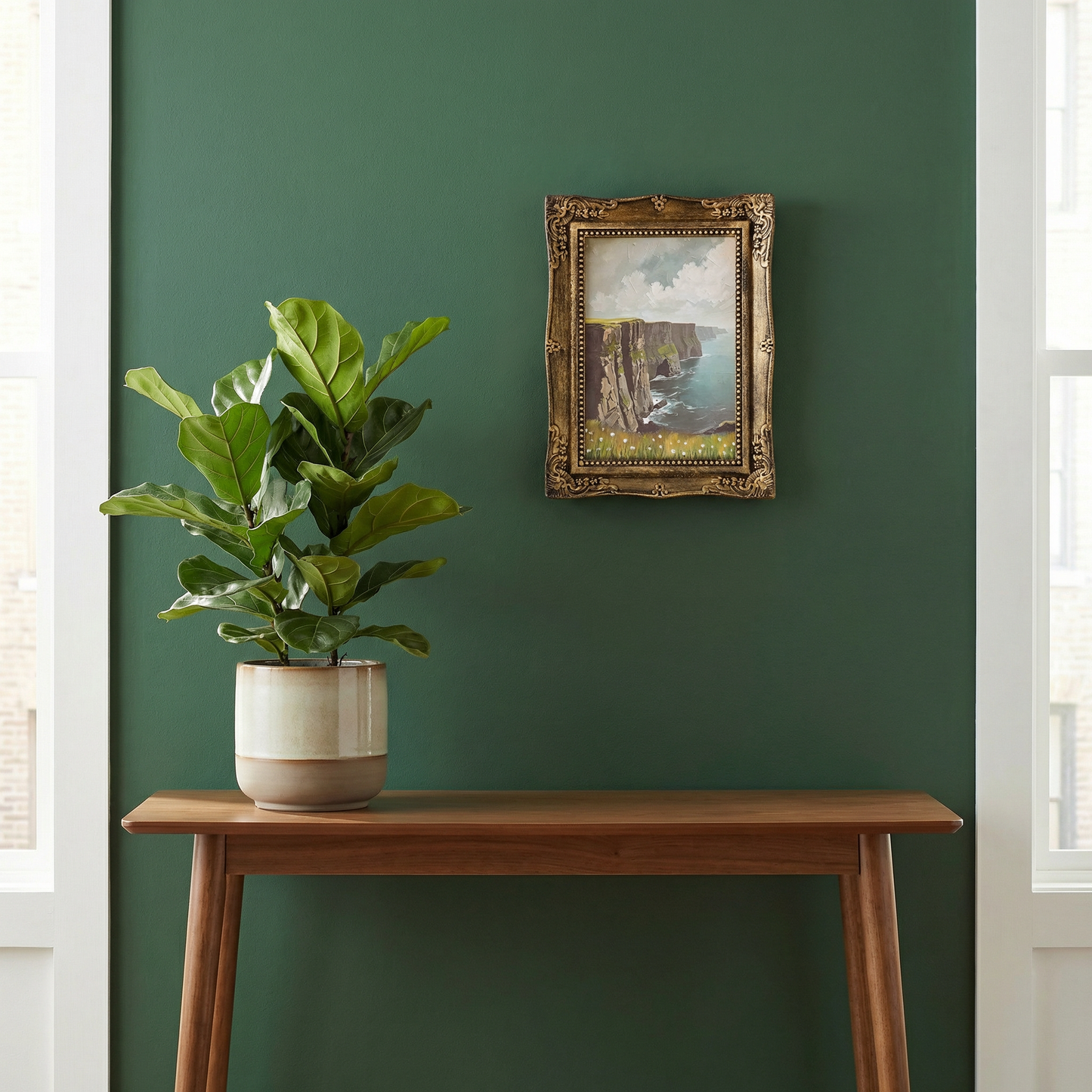 Irish Coast Framed Wall Art | Vintage St. Patrick’s Day Decor | 6.50" x 8.50" x 1"