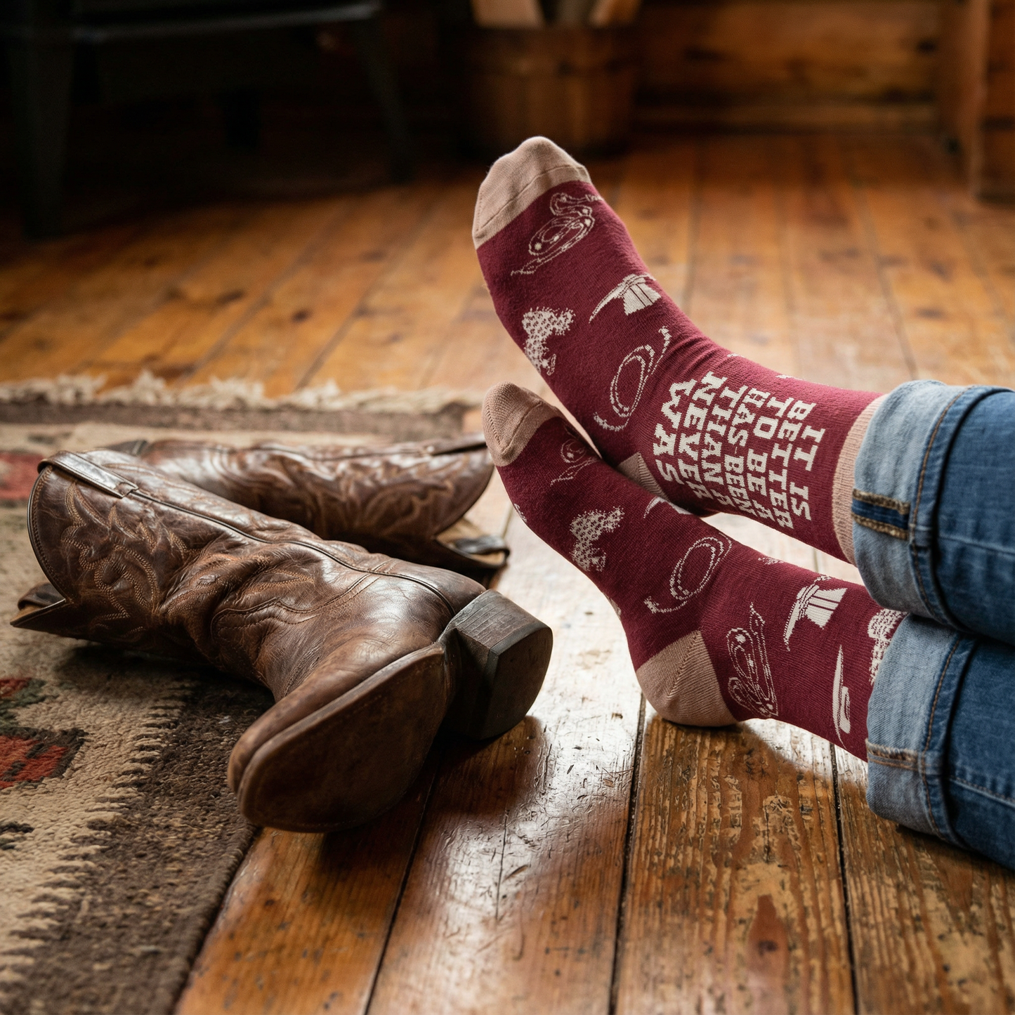It Is Better To Be A Has-Been Than A Never Was Socks | Western-Themed Socks