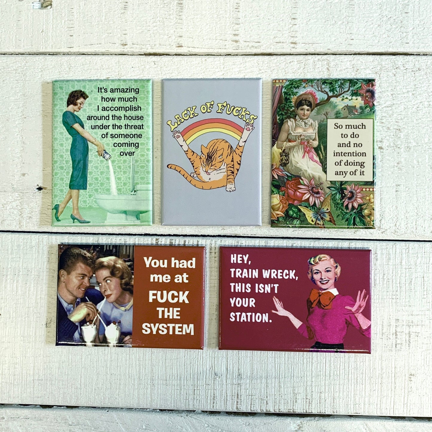 It's Amazing How Much I Accomplish Around The House Rectangular Magnet | Refrigerator Magnetic Surface Decor | 3" x 2"