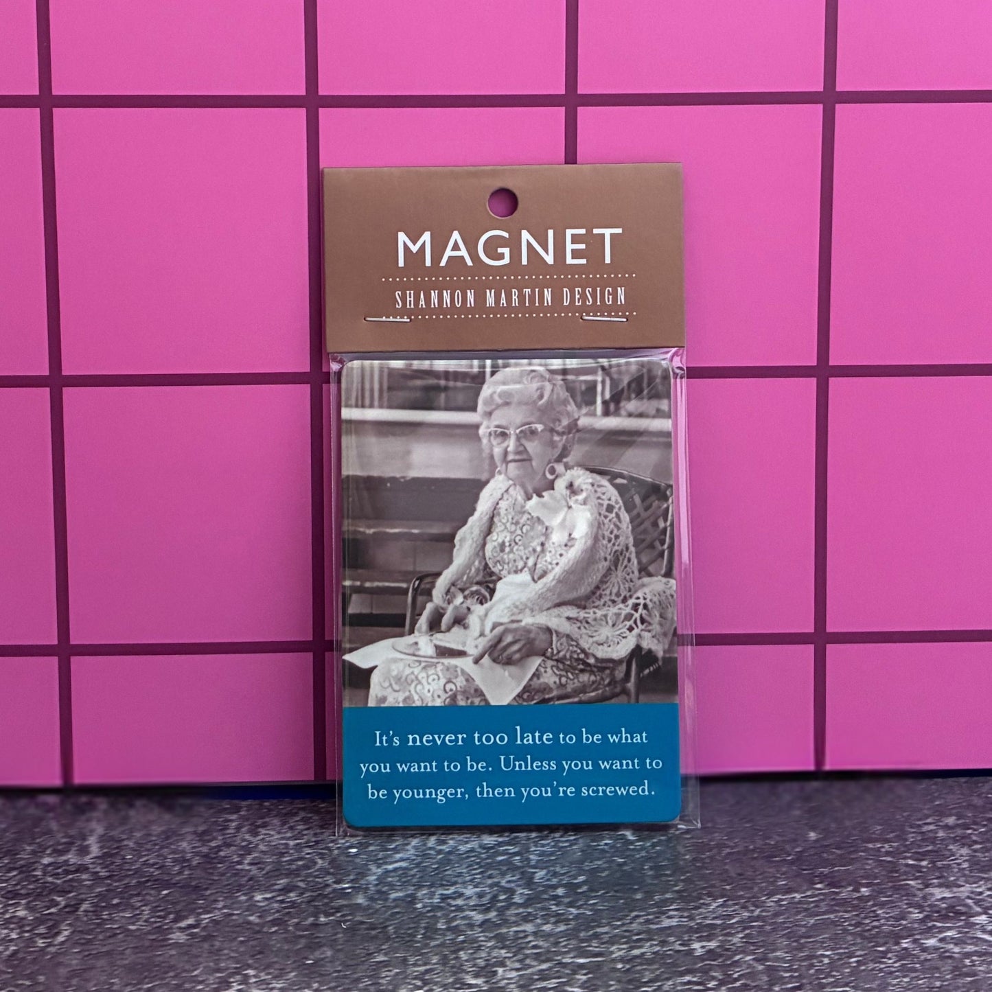 It's Never Too Late to be What You Want to be Rectangle Magnet