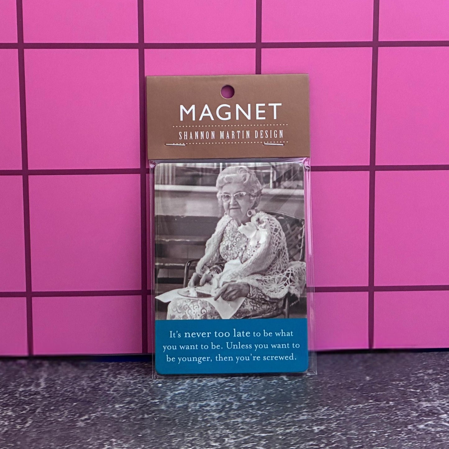 It's Never Too Late to be What You Want to be Rectangle Magnet