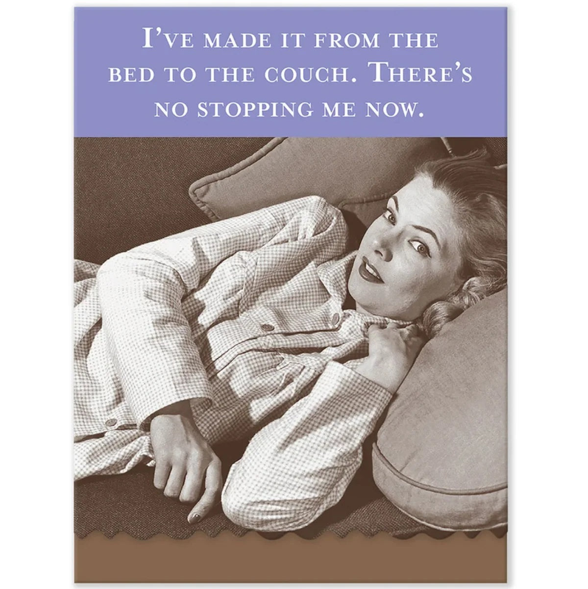 I've Made it From the Bed to the Couch Mini Notepad | 100 Sheets Retro Stationery