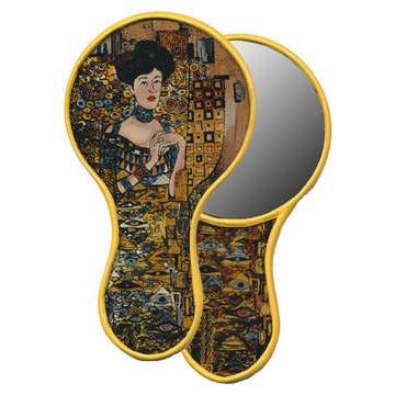 Klimt Morena Glass Hand Mirror | Made in Peru Handy Purse Travel Mirror