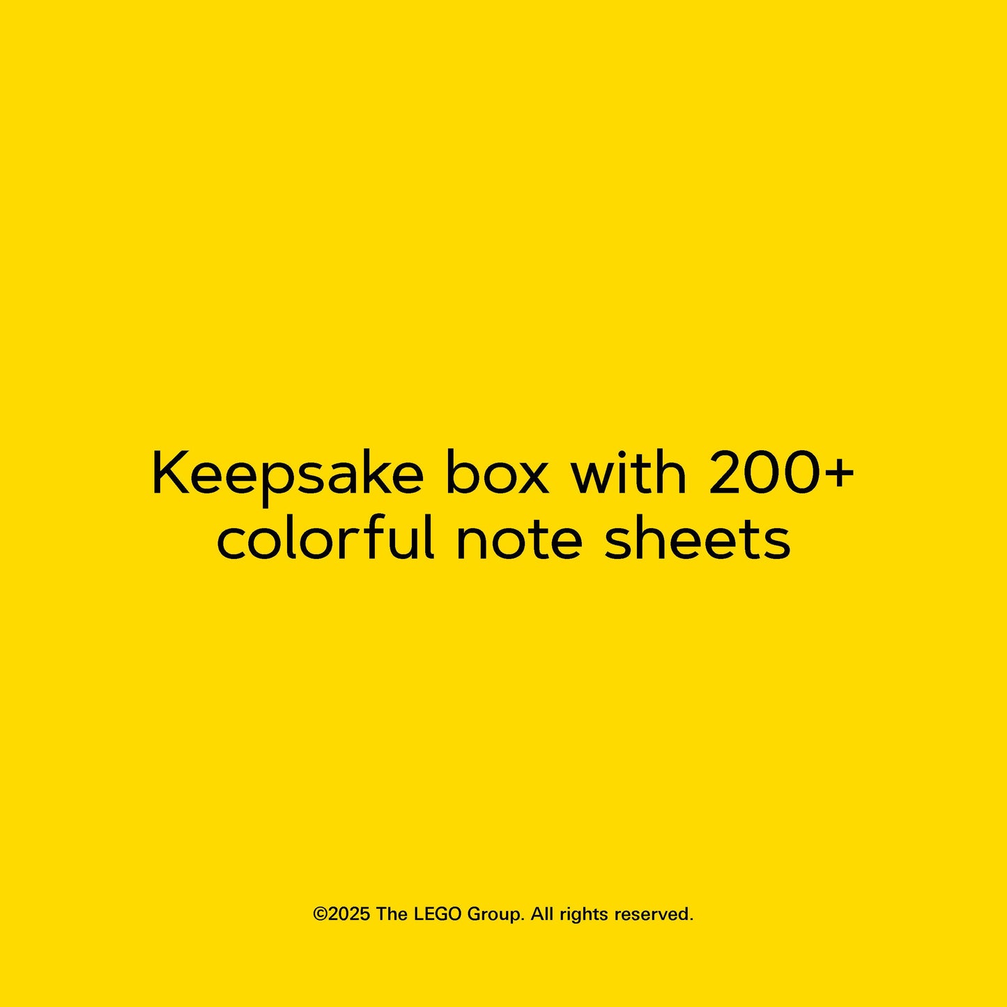 LEGO Note Brick in Multicolor in Keepsake Box | 200 Note Sheets Lego Notepad Stationery