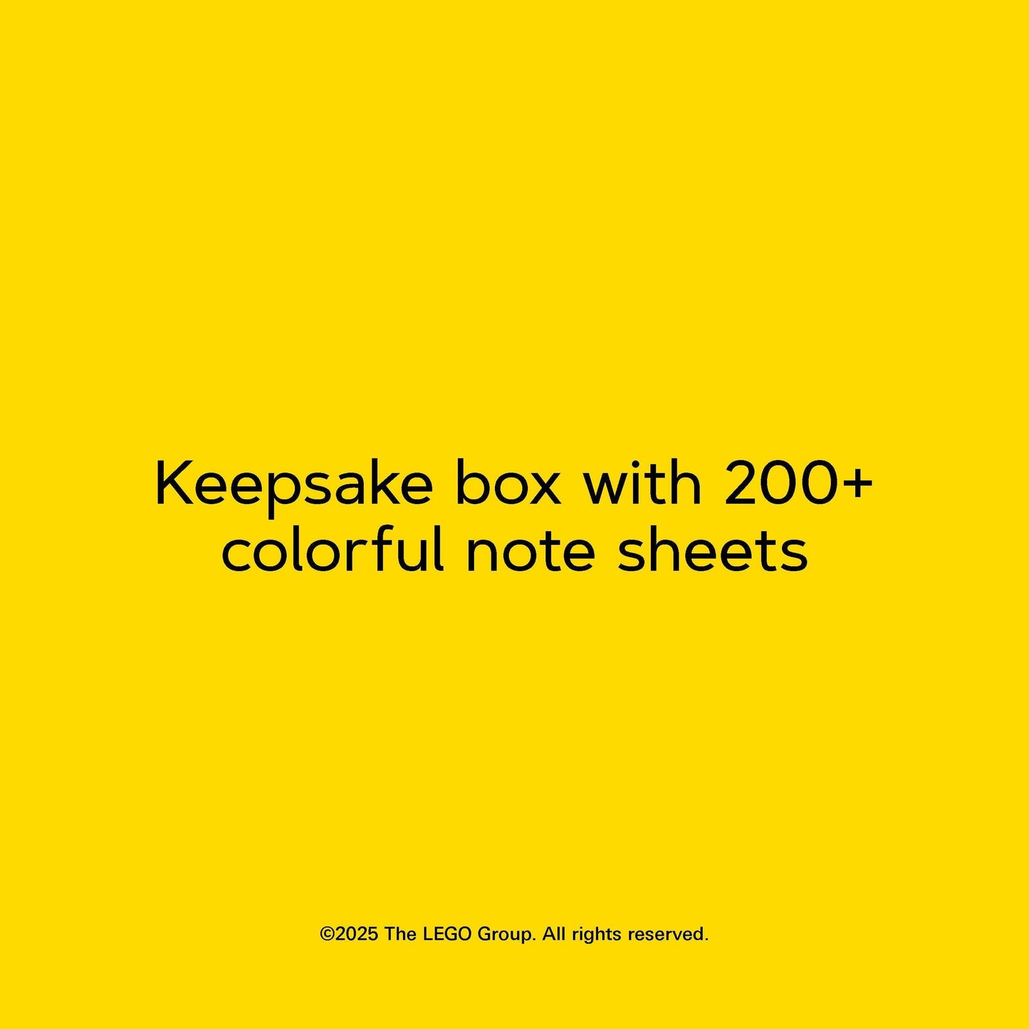 LEGO Note Brick in Multicolor in Keepsake Box | 200 Note Sheets Lego Notepad Stationery