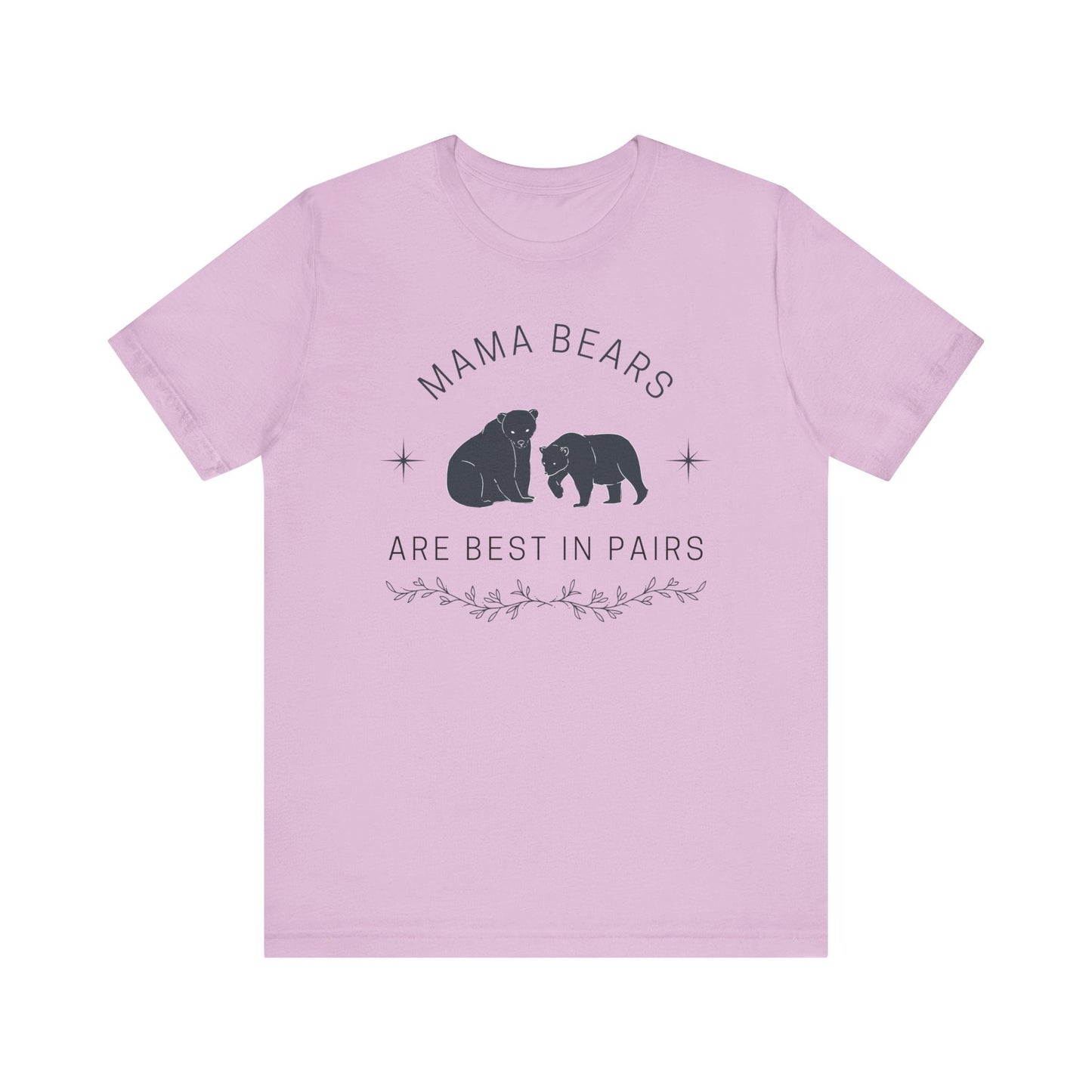 LGBT Moms "Mama Bears are Best in Pairs" Jersey Short Sleeve Tee | Mothers Day Lesbian Moms LGBTQ shirt
