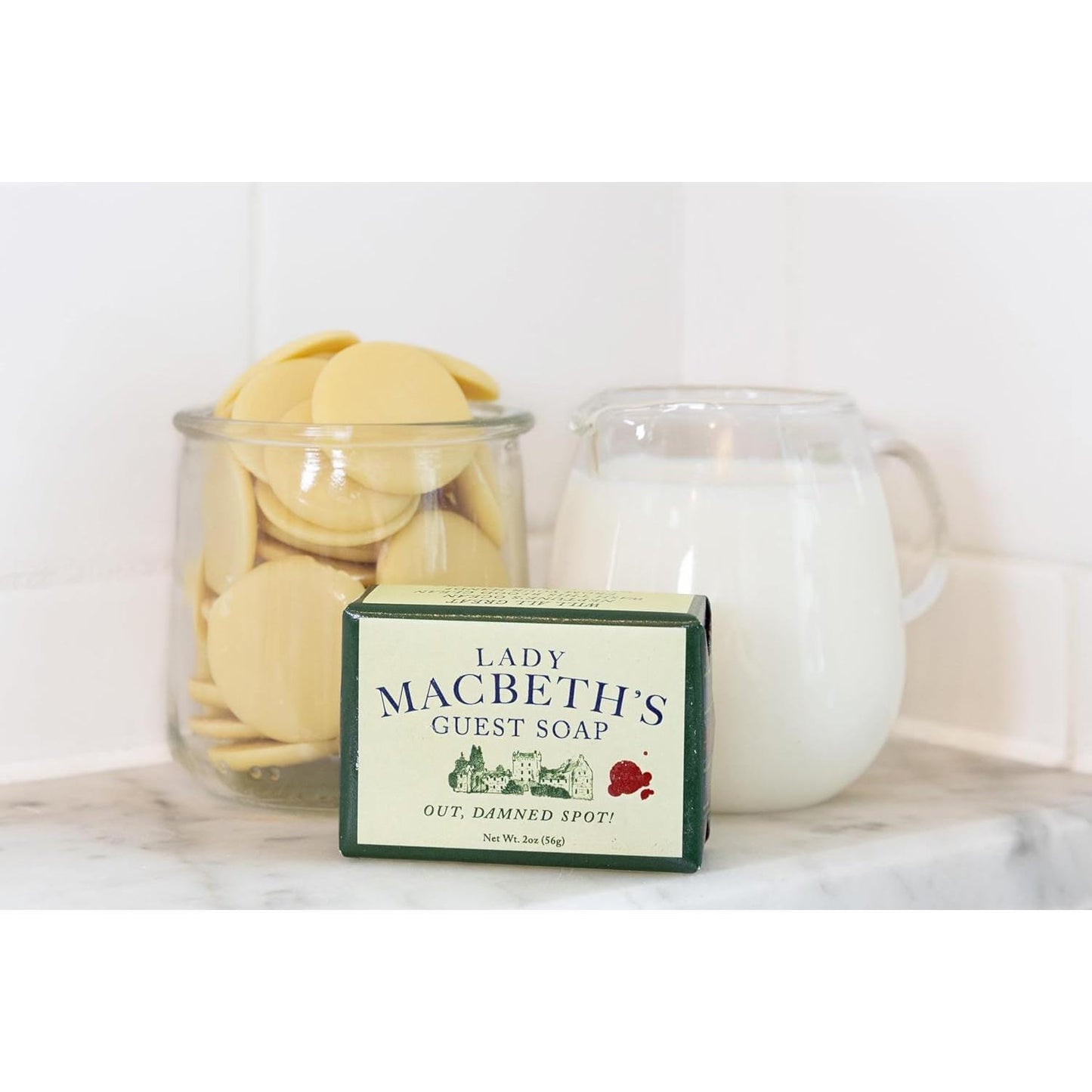 Lady Macbeth's Mini Guest Soap | Out, Damned Spot! | Milk and Cocoa Butter Scent