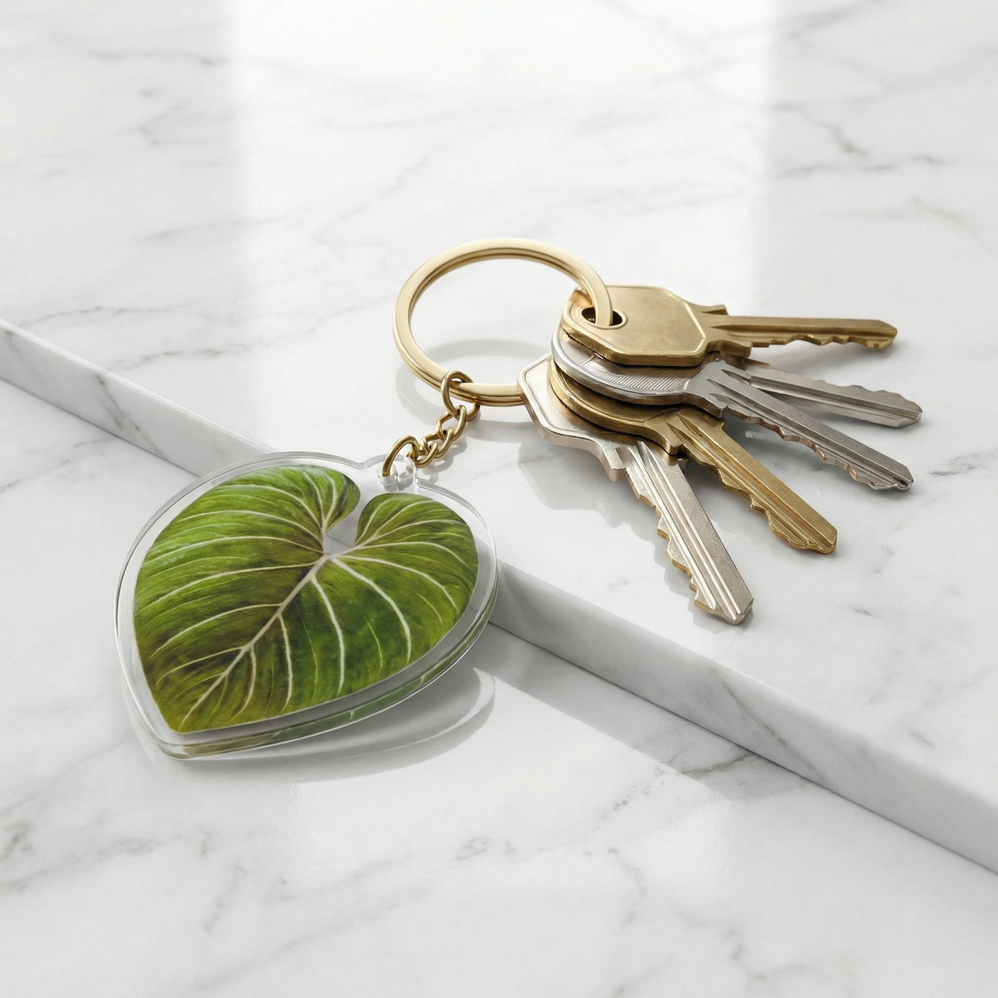 Leaf Acrylic Keychain | 7 Illustrated Styles | Double-Sided Design