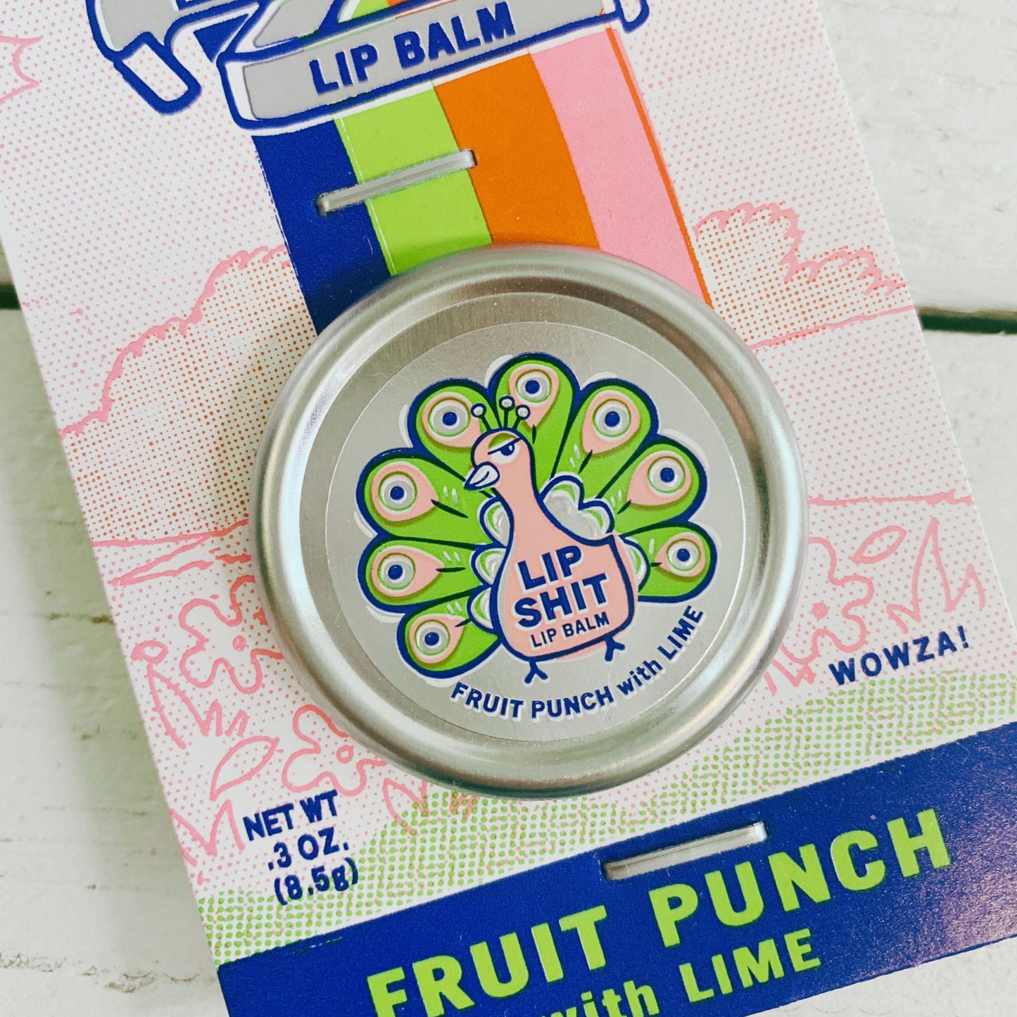 Lip Shit Lip Balm Fruit Punch with Lime Beeswax Formula