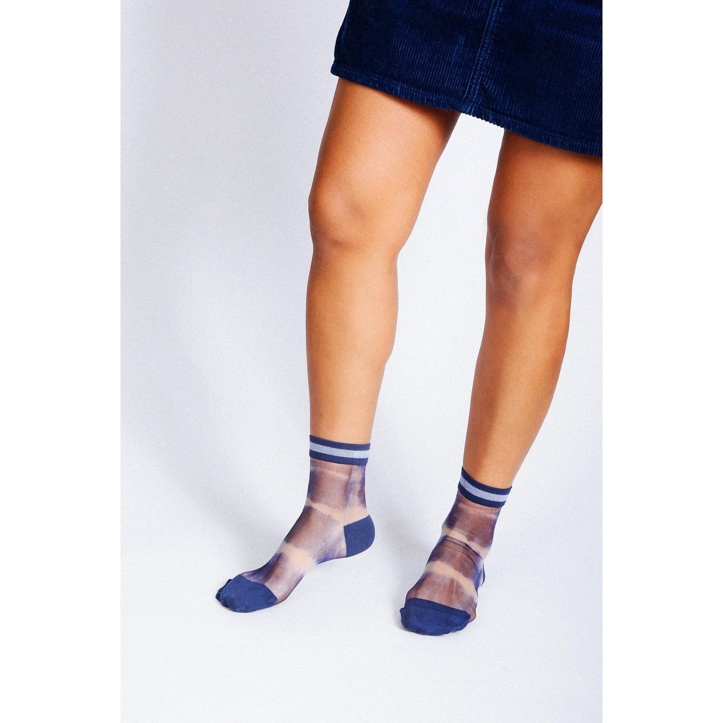 Lisse Tie Dye Sheer Ankle Socks in Shibori or Marble Pattern | Premium Japanese Seamless Toe Women’s Socks