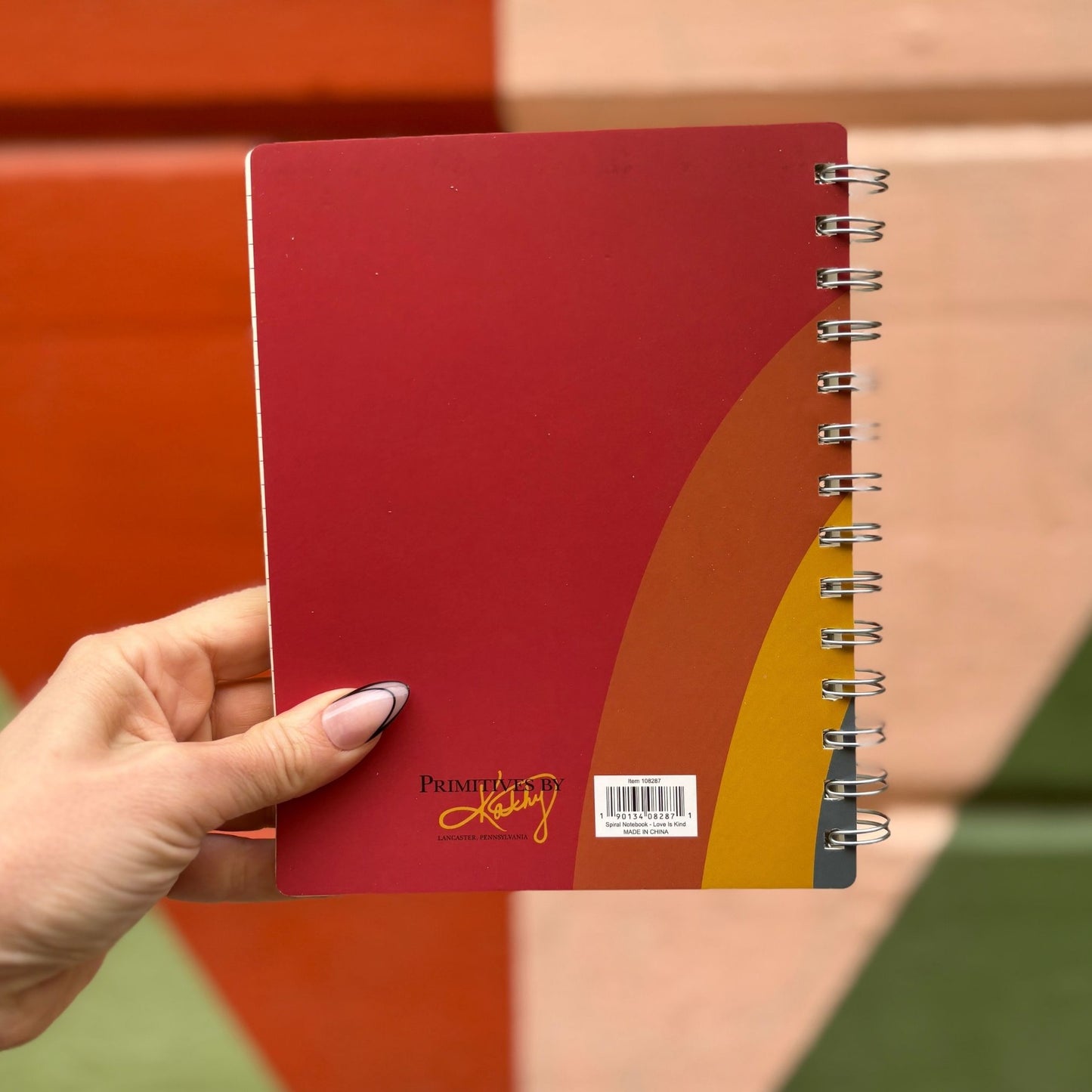 Love Is Kind Spiral Notebook | Rainbow Pride | 5.75" x 7.50" | 120 Lined Pages