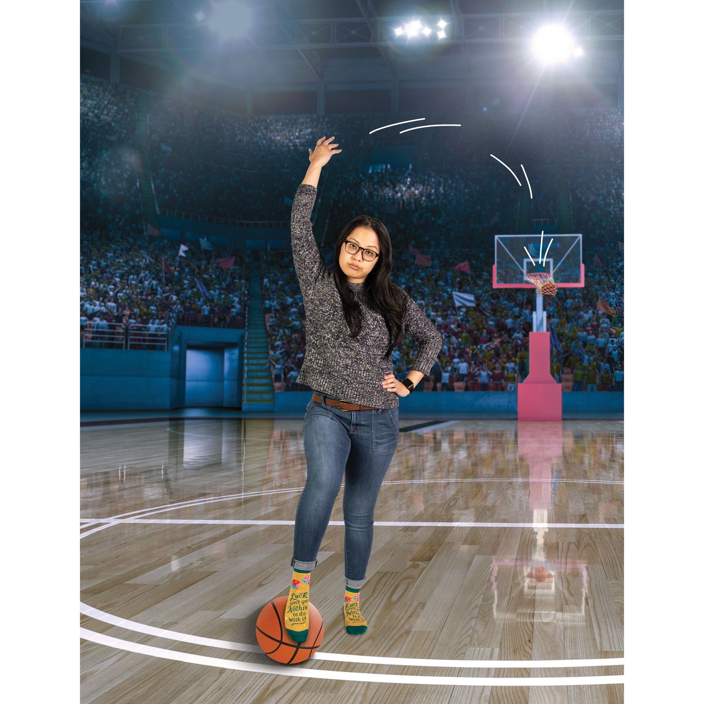 Luck Ain't Got Nothin' To Do With It Women's Ankle Socks | BlueQ at GetBullish