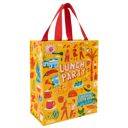 Lunch Party Handy Tote Bag | Reusable Lunch Gift Bag | 10" x 8.5"