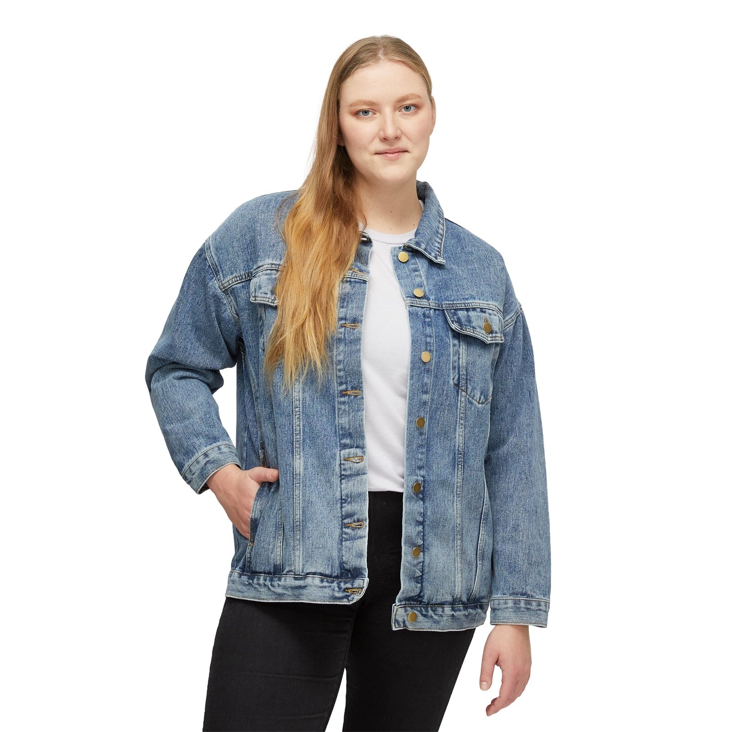 MOTHER Moms and Mayhem Heavy Metal Skull Women's Denim Jean Jacket