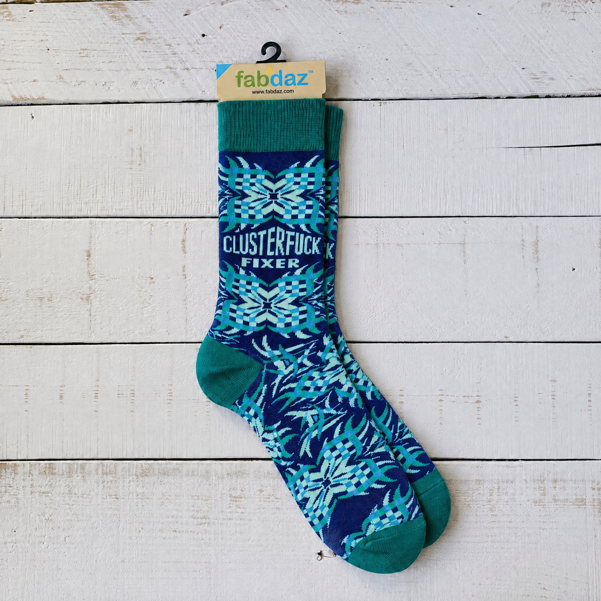 Men's Clusterfuck Fixer Crew Socks-Fabdaz-The Bullish Store