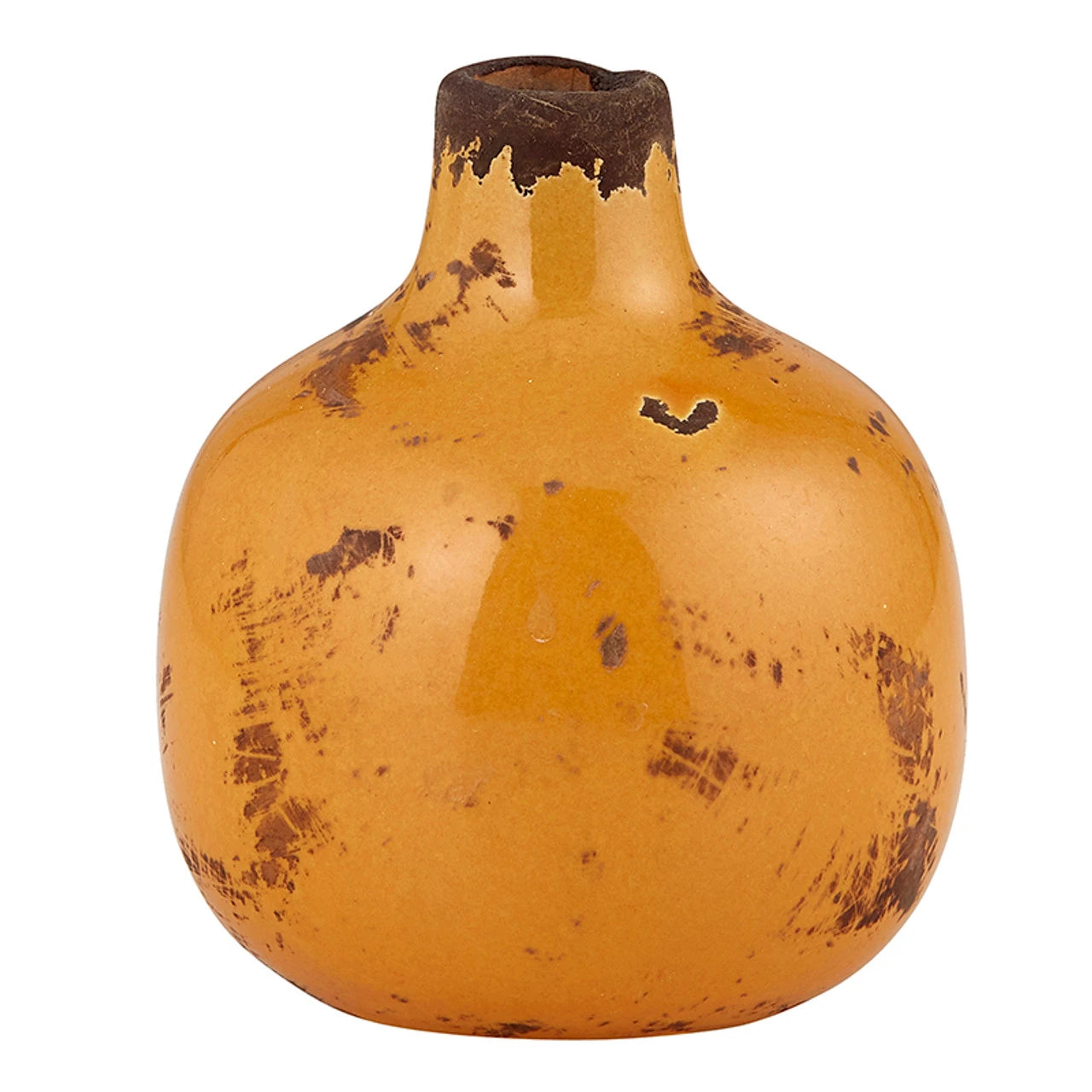 Mini Ceramic Vase | Glossy Round Bud Vase | Small Decorative Accent for Home or Gift