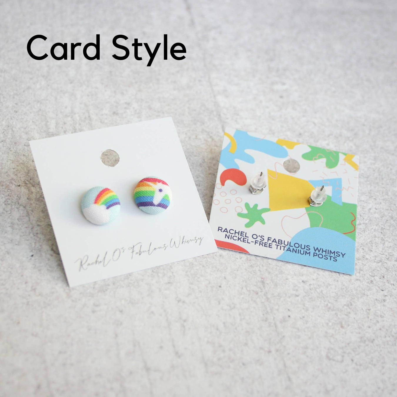 Monstera Fabric Button Earrings | Handmade in the US