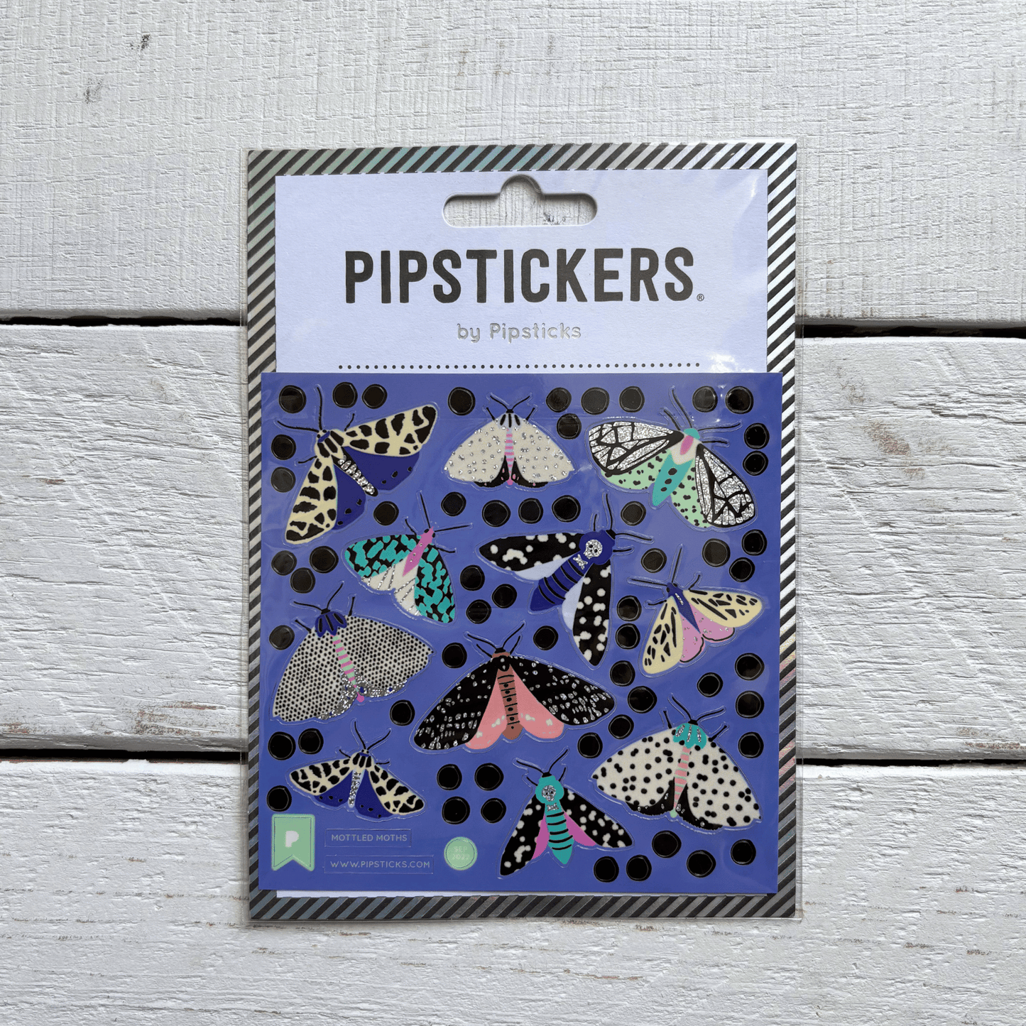 Mottled Moths Stickers | Spooky Insects Decorative Decals | Sticker Lovers Collection