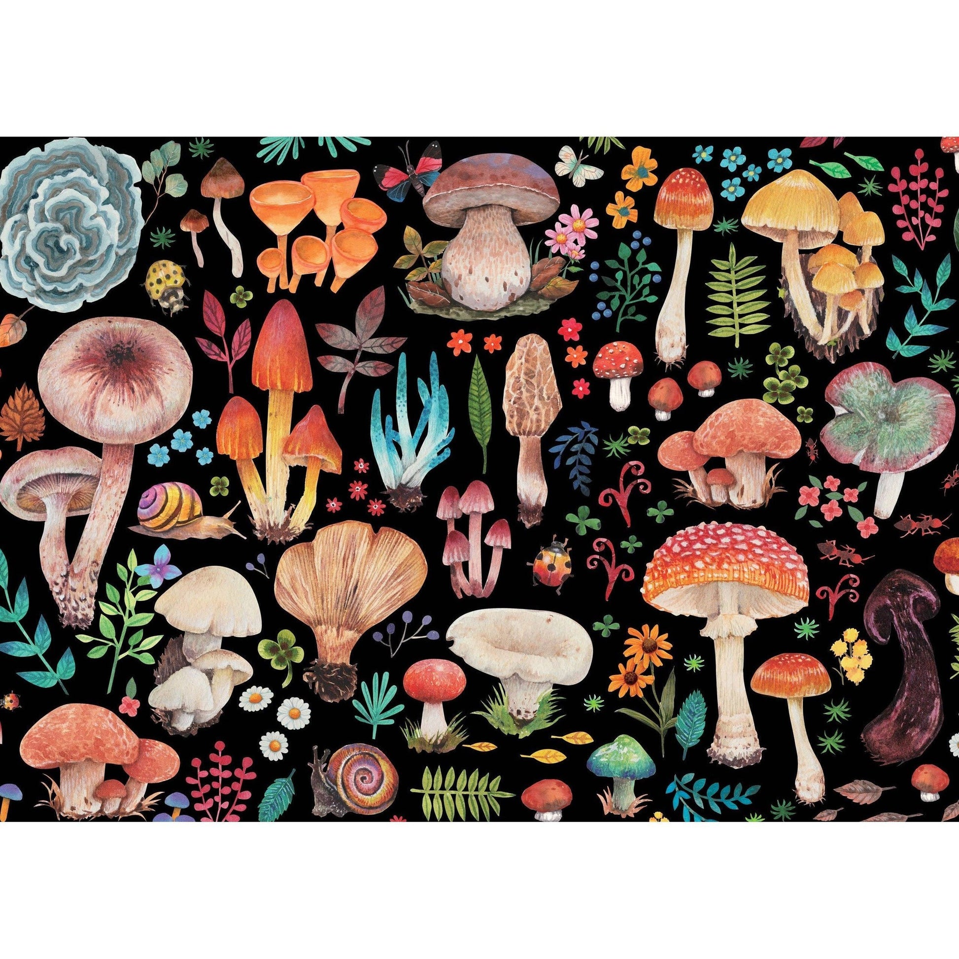 Mushrooms 1000 Piece Jigsaw Puzzle | Fung-tastic Picture Puzzle