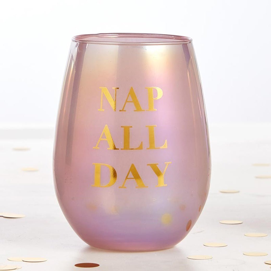 Liquid Therapy Glitter Wine Glass – NAP Creations