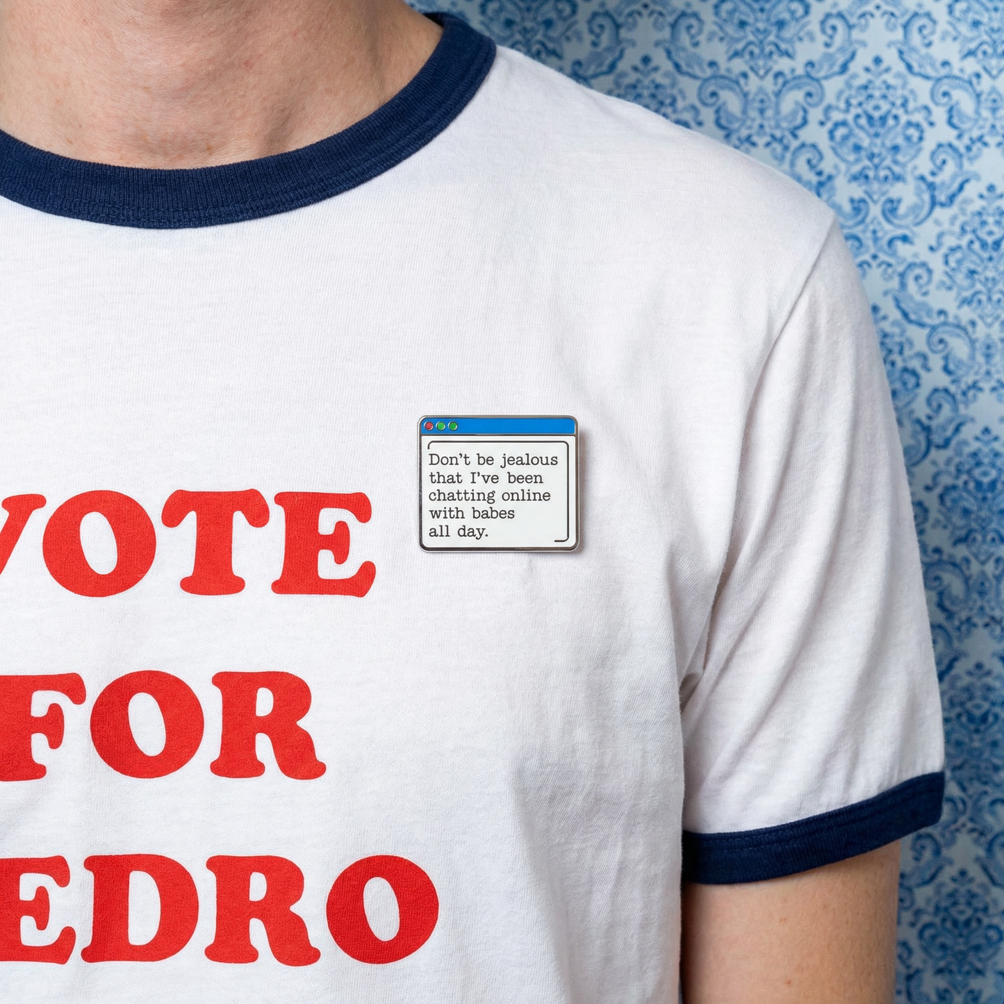 Napoleon Dynamite Don’t Be Jealous Computer Enamel Pin | 1.5 Inch