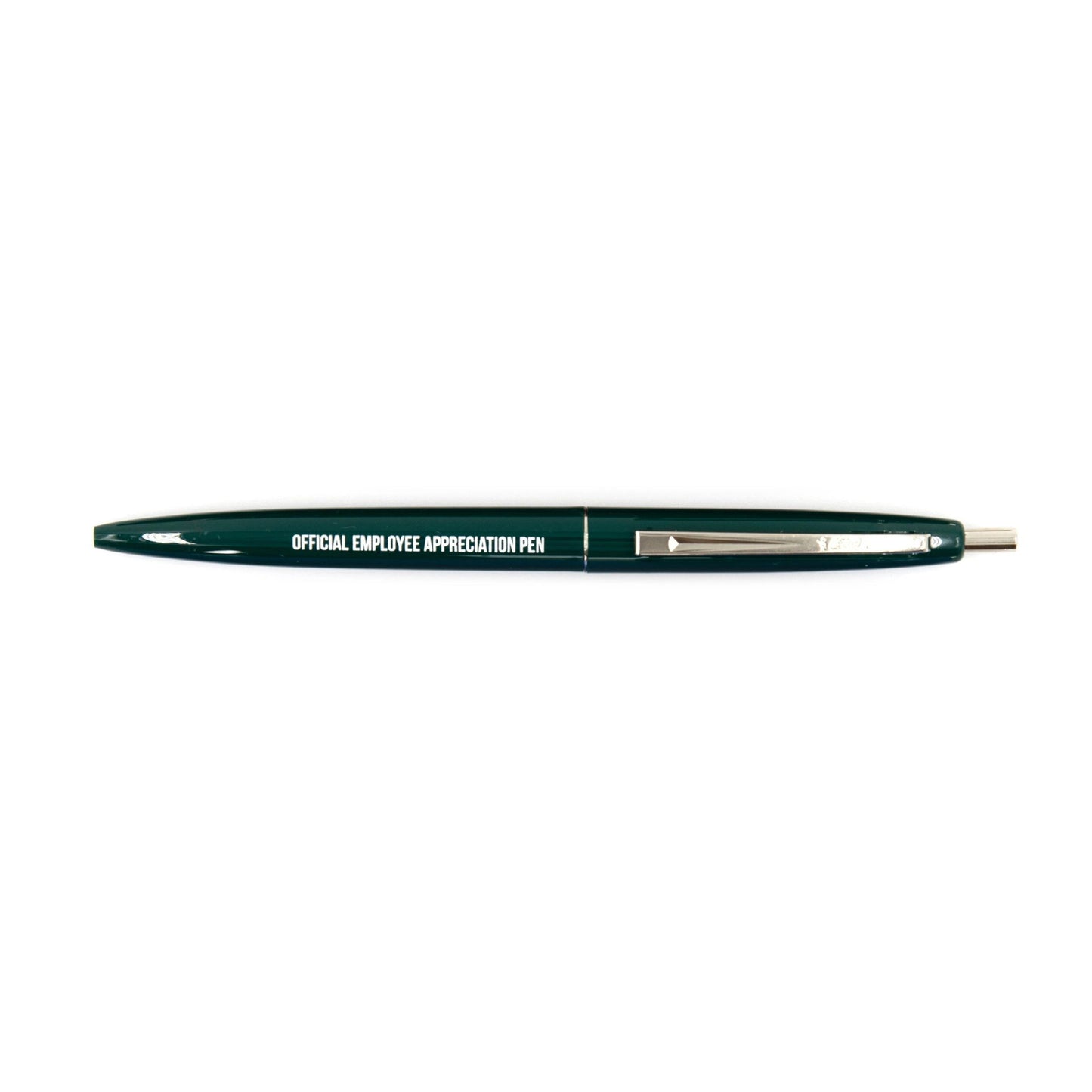 Official Employee Appreciation Pen Refillable Pen in Emerald Green and White
