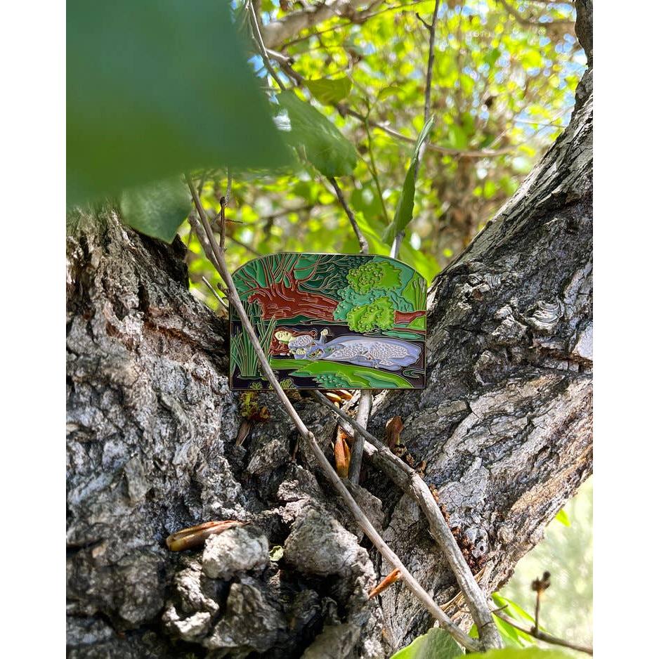 Ophelia Enamel Pin | Soft Lapel Pin | 2.7" x 1.8"