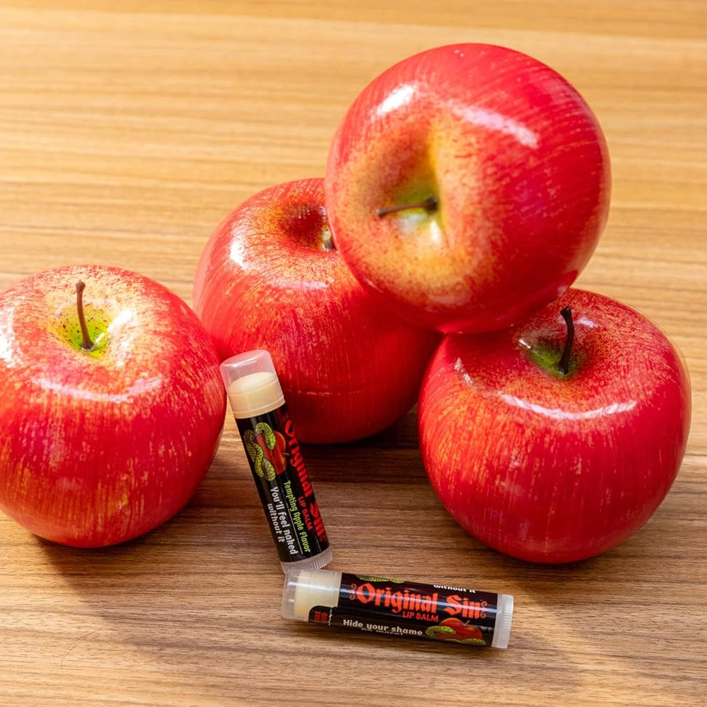 Original Sin Lip Balm in Apple Flavor | Lip Gloss Moisturizer | 15oz