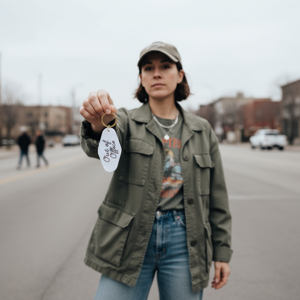 Out Of Office Motel Key Tag | Acrylic