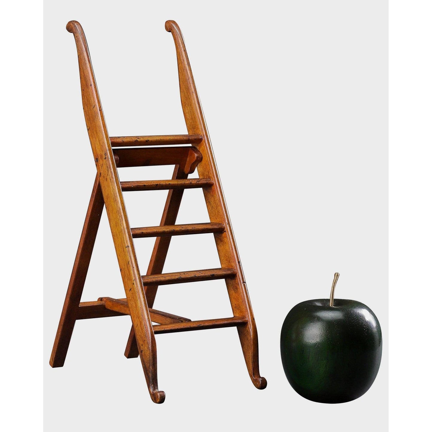 Oxford Library Steps | Mini Wooden Folding Book Ladder Collectible