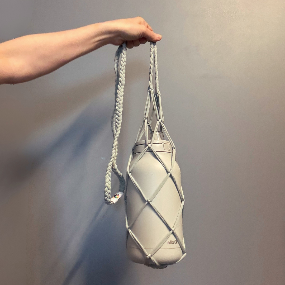 Perla Water Bottle Cross Body Carrier | Hands Free Portable Bottle Holder | Drinkware Accessories