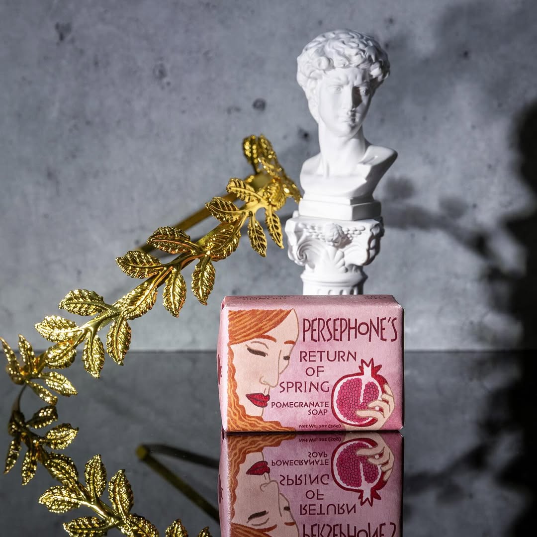 Persephone’s Return of Spring Mini Bar Soap | Pomegranate Exfoliating Soap