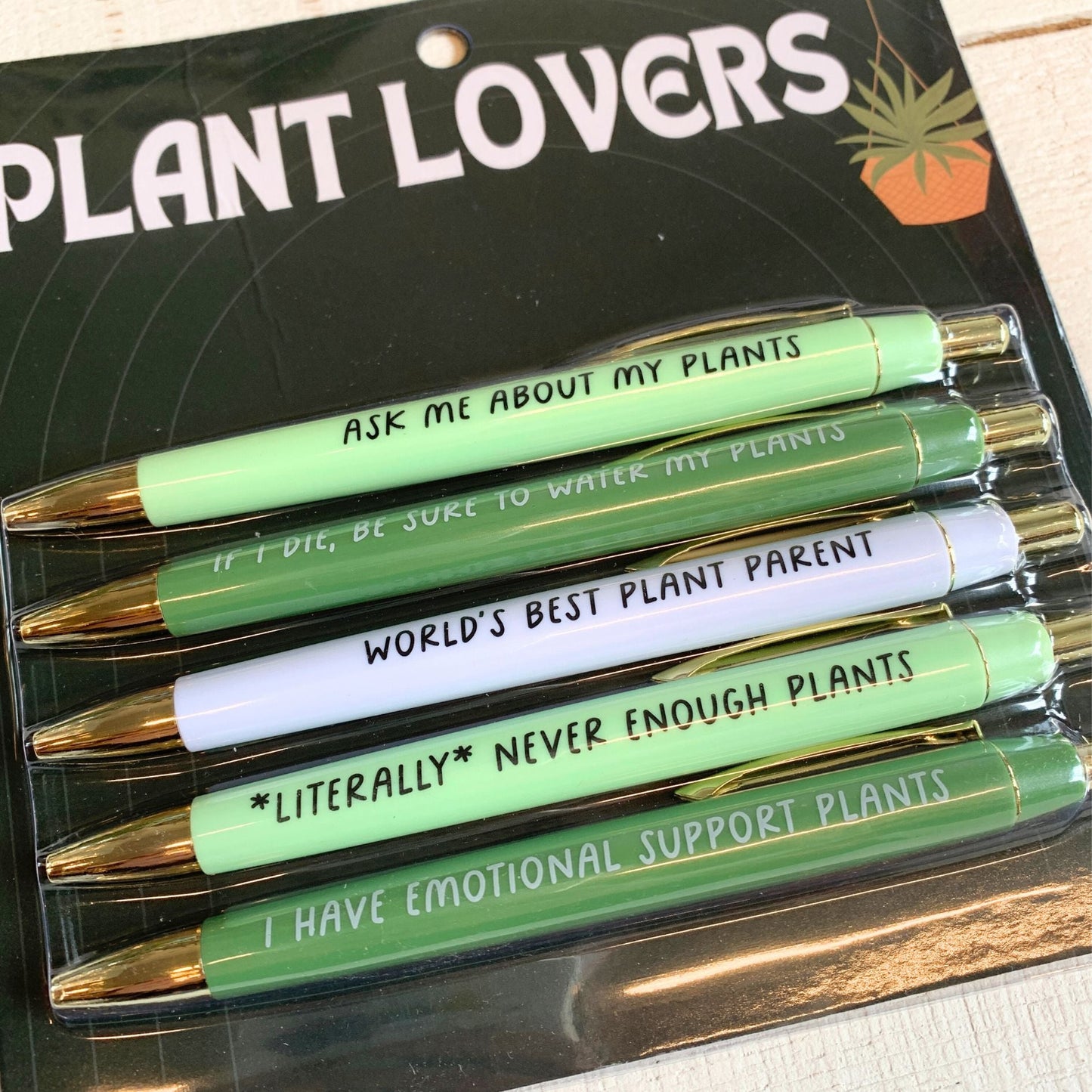Plant Lovers Pen Set | Set of 5 Pens Packaged for Gifting