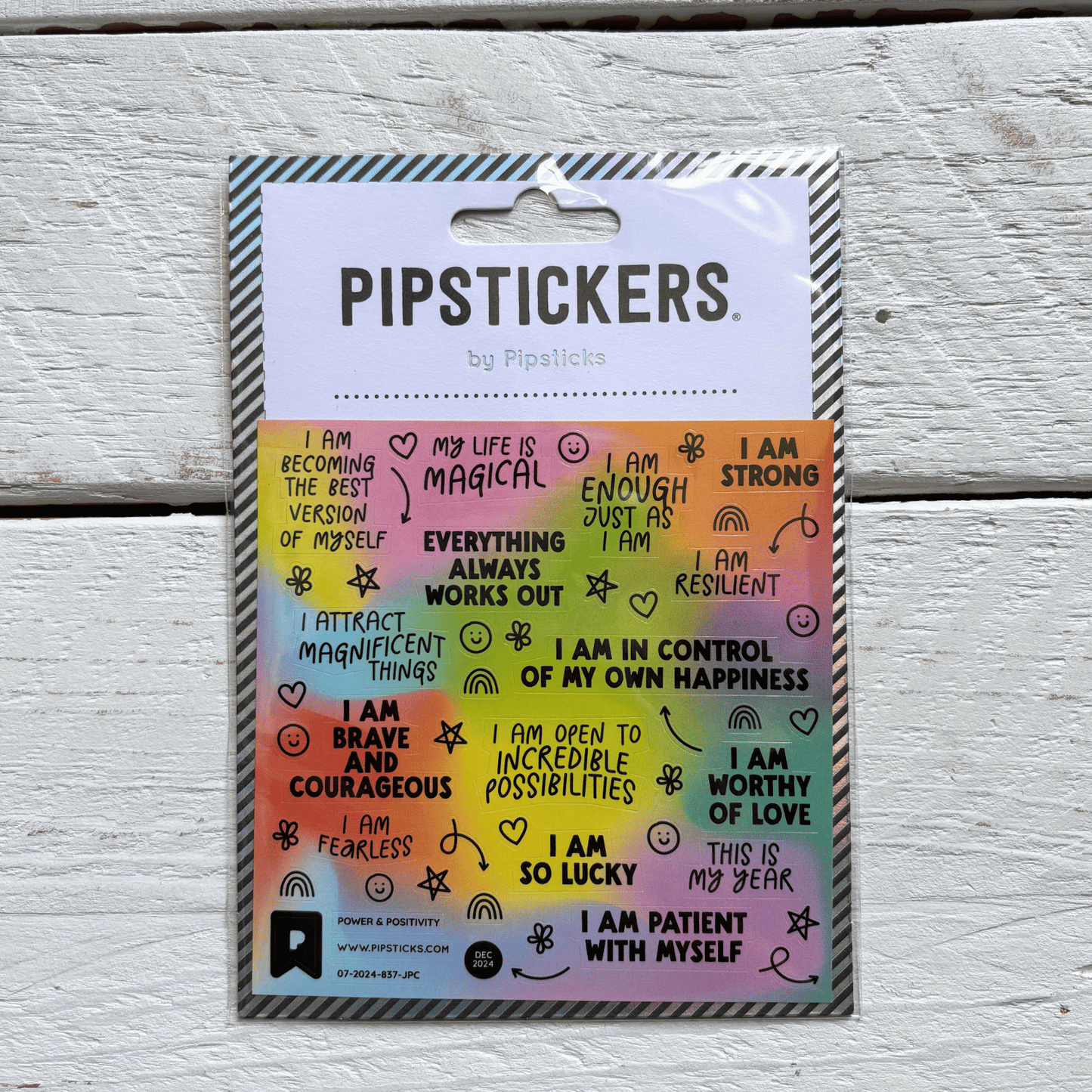 Power & Positivity PipStickers | Motivational Quotes & Sayings Decorative Decals | Sticker Lovers Collection