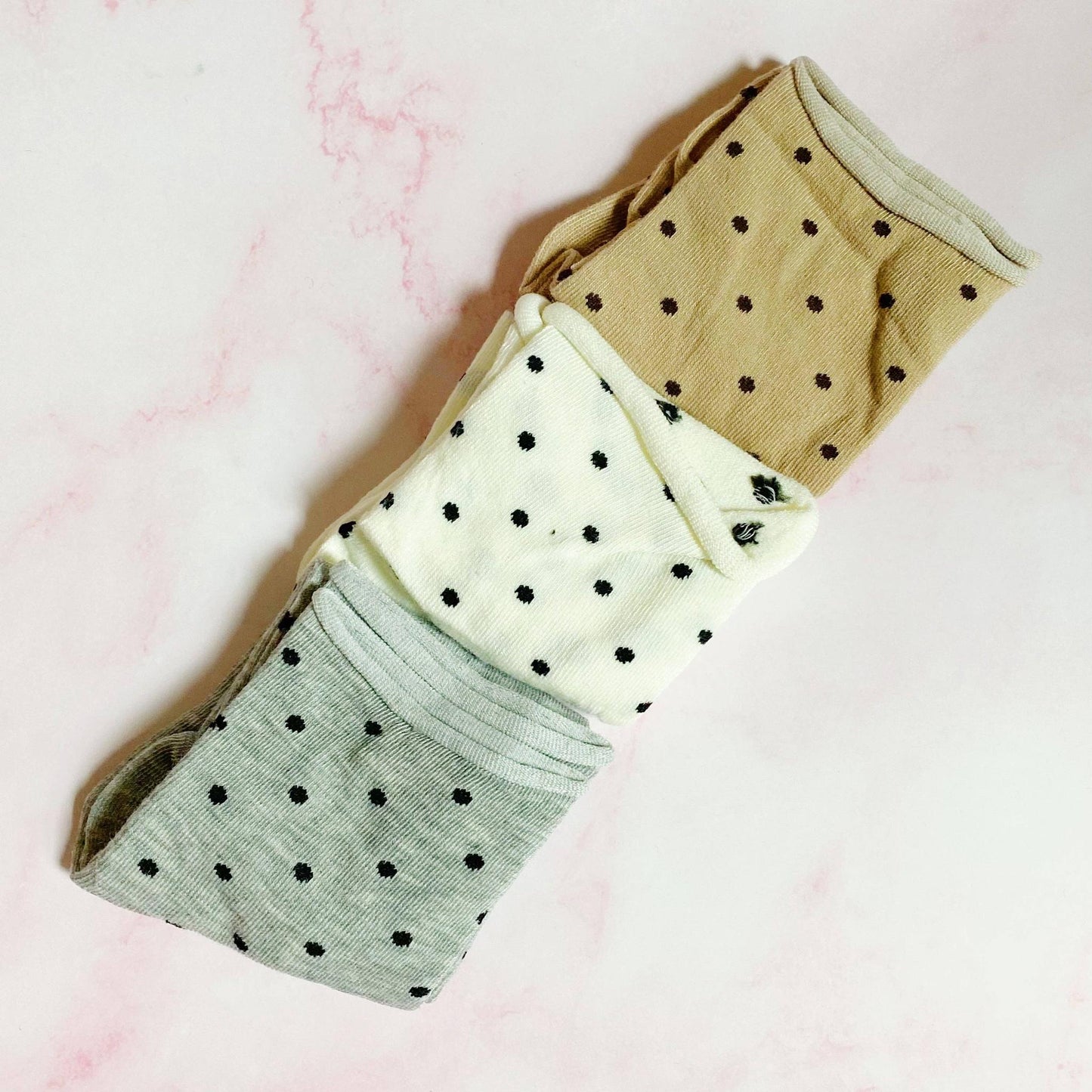 Precious Polka Dot Socks – Set of 3 Coordinating Pairs
