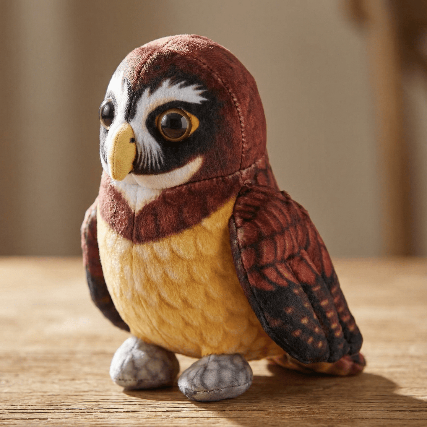 Rainforest Spectacled Owl Stuffed Animal 4.5"